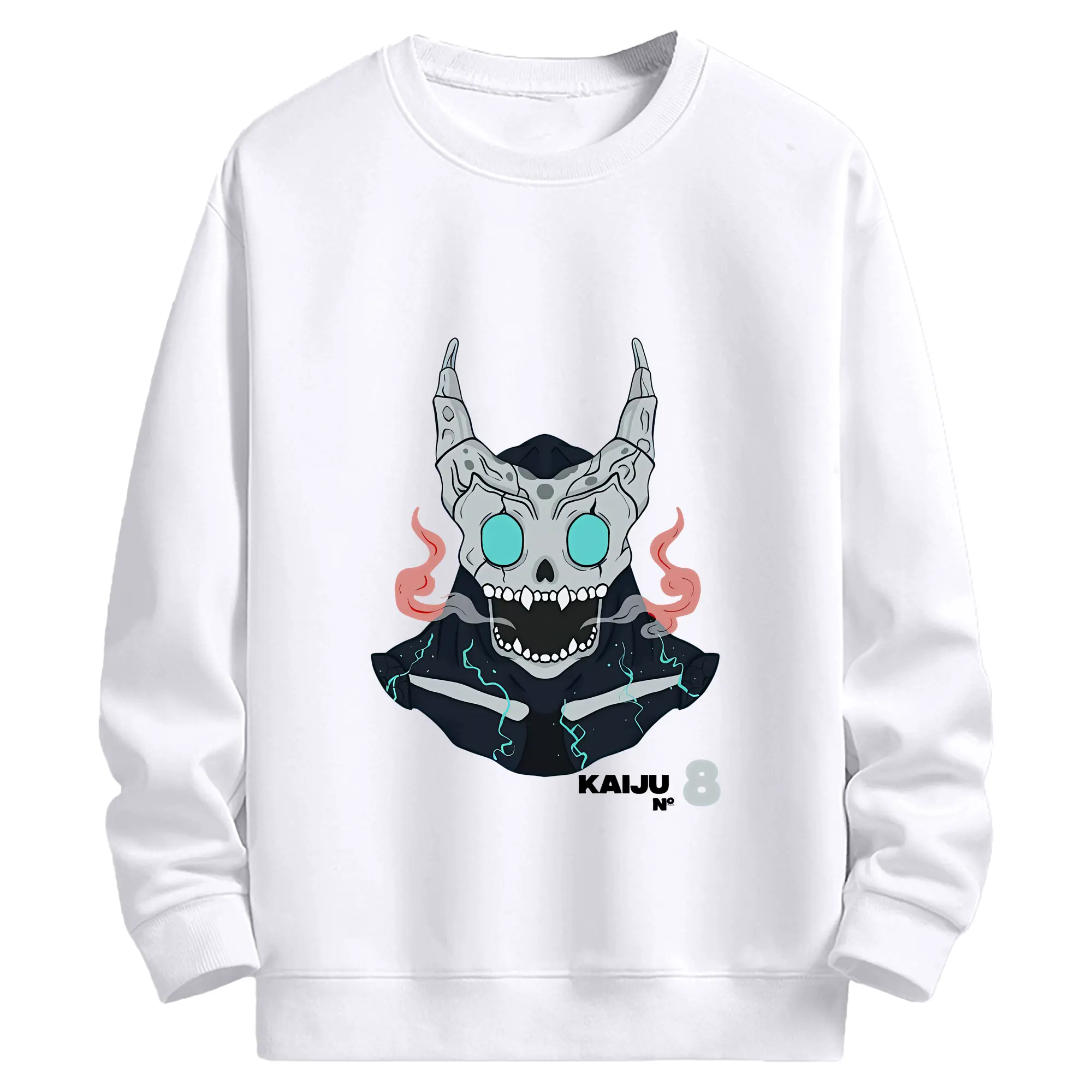 怪獣8号 グッズ,日比野カフカ - 高品質 クルーネック スウェット ・ コットン59％ ポリエステル41％ ・ ユニセックス 長袖 トレーナー ・ カジュアル デイリー スポーツ 散歩用