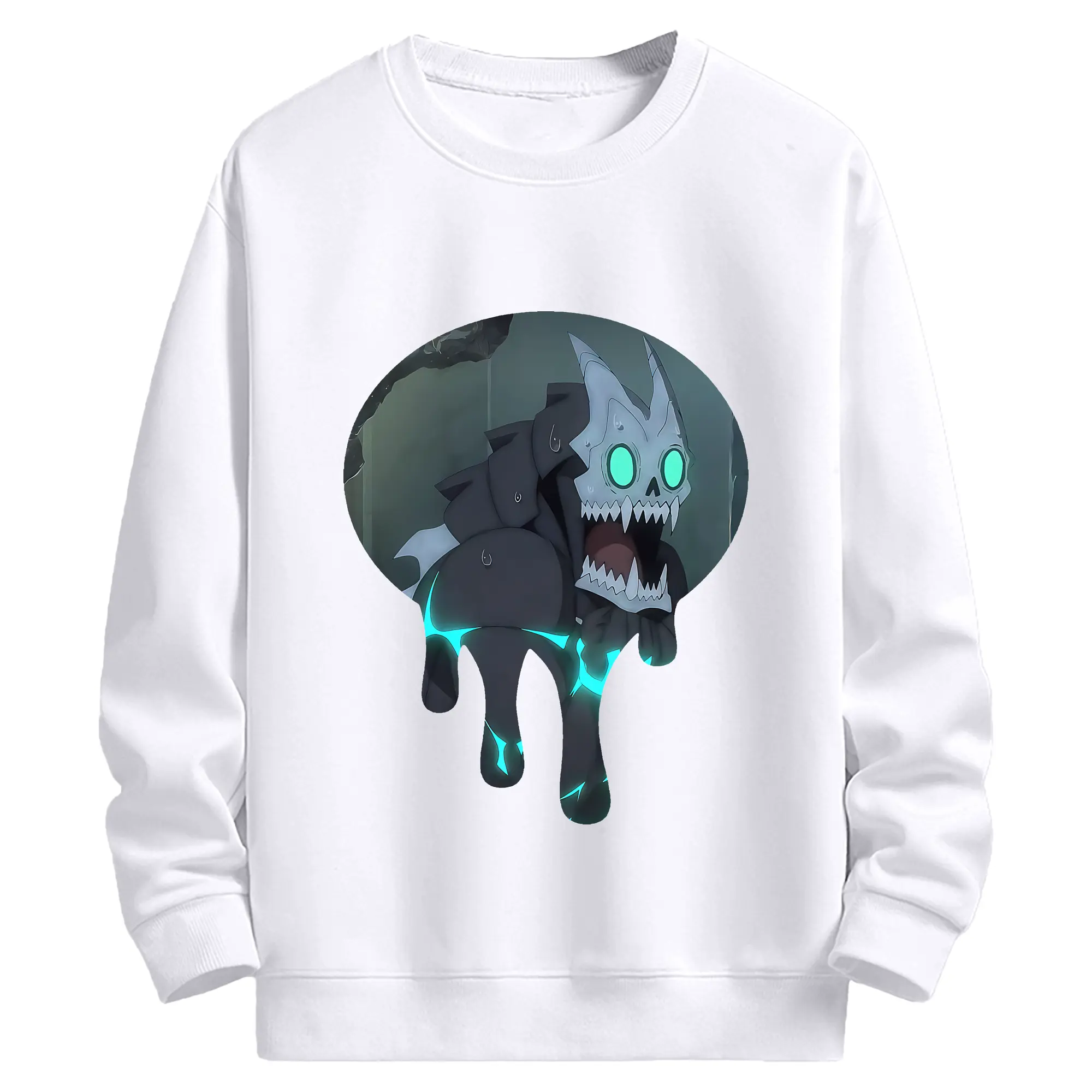 怪獣8号 グッズ,日比野カフカ - 高品質 クルーネック スウェット ・ コットン59％ ポリエステル41％ ・ ユニセックス 長袖 トレーナー ・ カジュアル デイリー スポーツ 散歩用