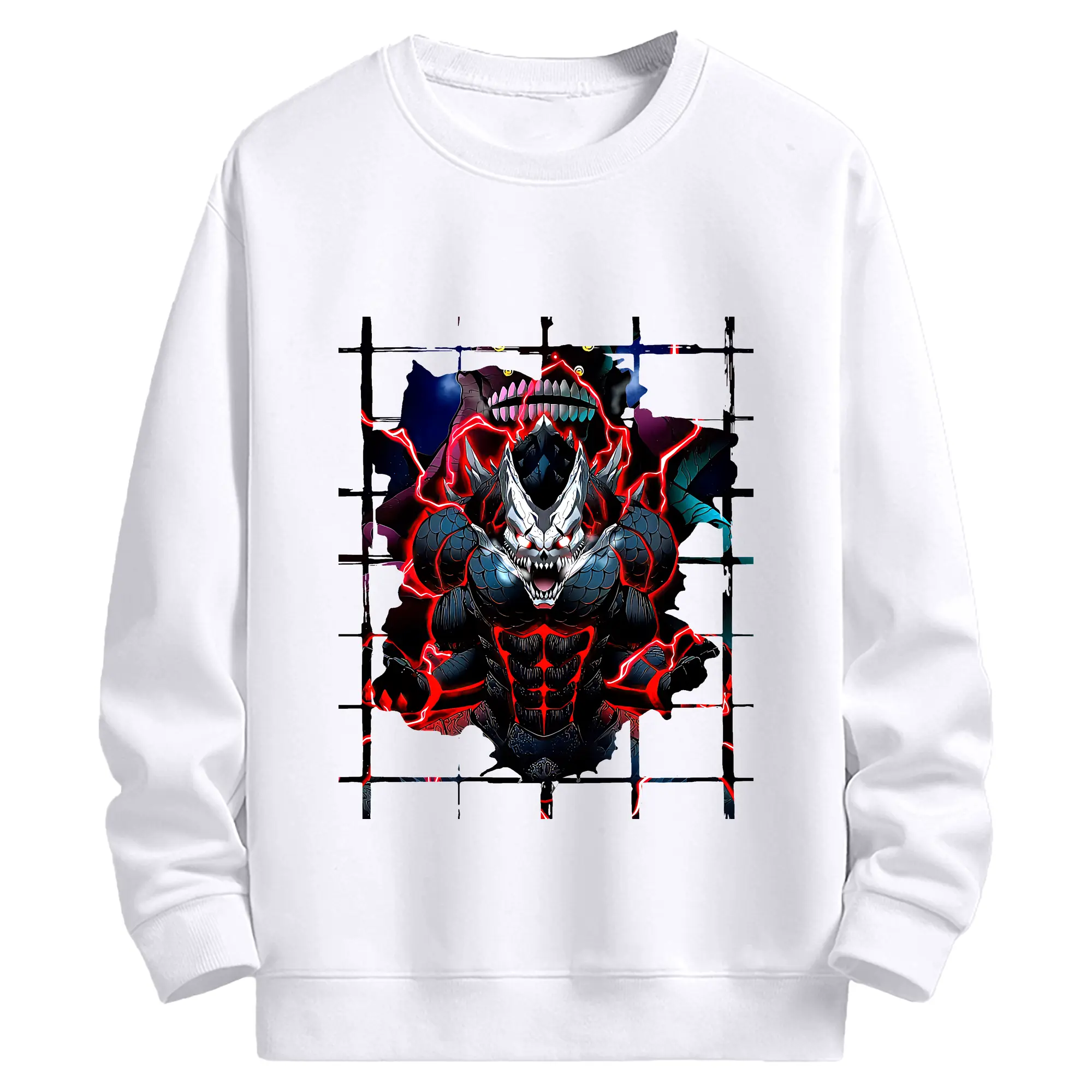 怪獣8号 グッズ,日比野カフカ - 高品質 クルーネック スウェット ・ コットン59％ ポリエステル41％ ・ ユニセックス 長袖 トレーナー ・ カジュアル デイリー スポーツ 散歩用