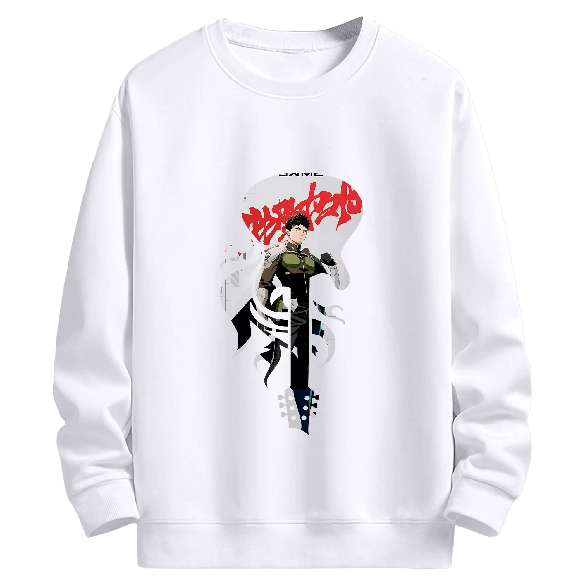 怪獣8号 グッズ,日比野カフカ - 高品質 クルーネック スウェット ・ コットン59％ ポリエステル41％ ・ ユニセックス 長袖 トレーナー ・ カジュアル デイリー スポーツ 散歩用