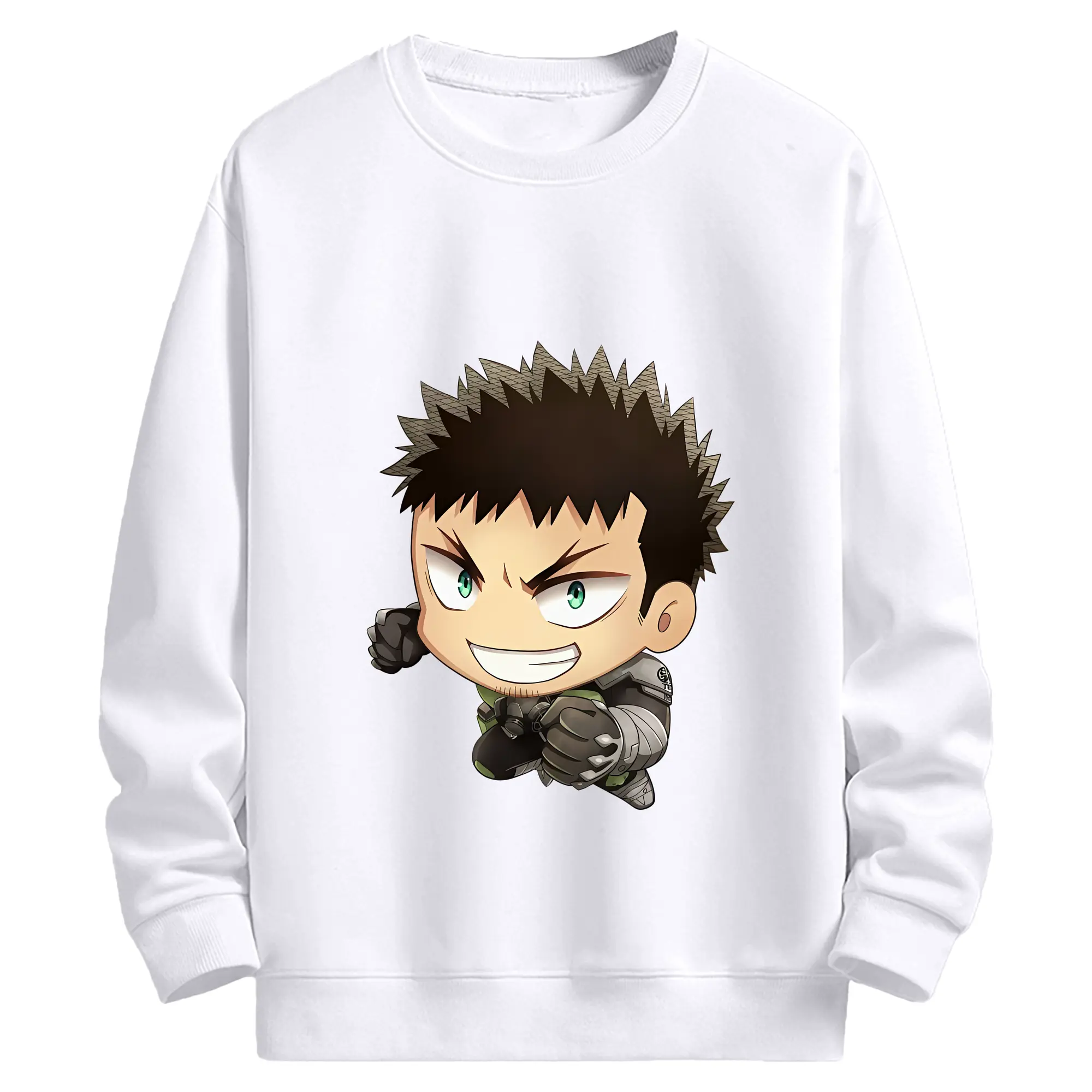 怪獣8号 グッズ,日比野カフカ - 高品質 クルーネック スウェット ・ コットン59％ ポリエステル41％ ・ ユニセックス 長袖 トレーナー ・ カジュアル デイリー スポーツ 散歩用
