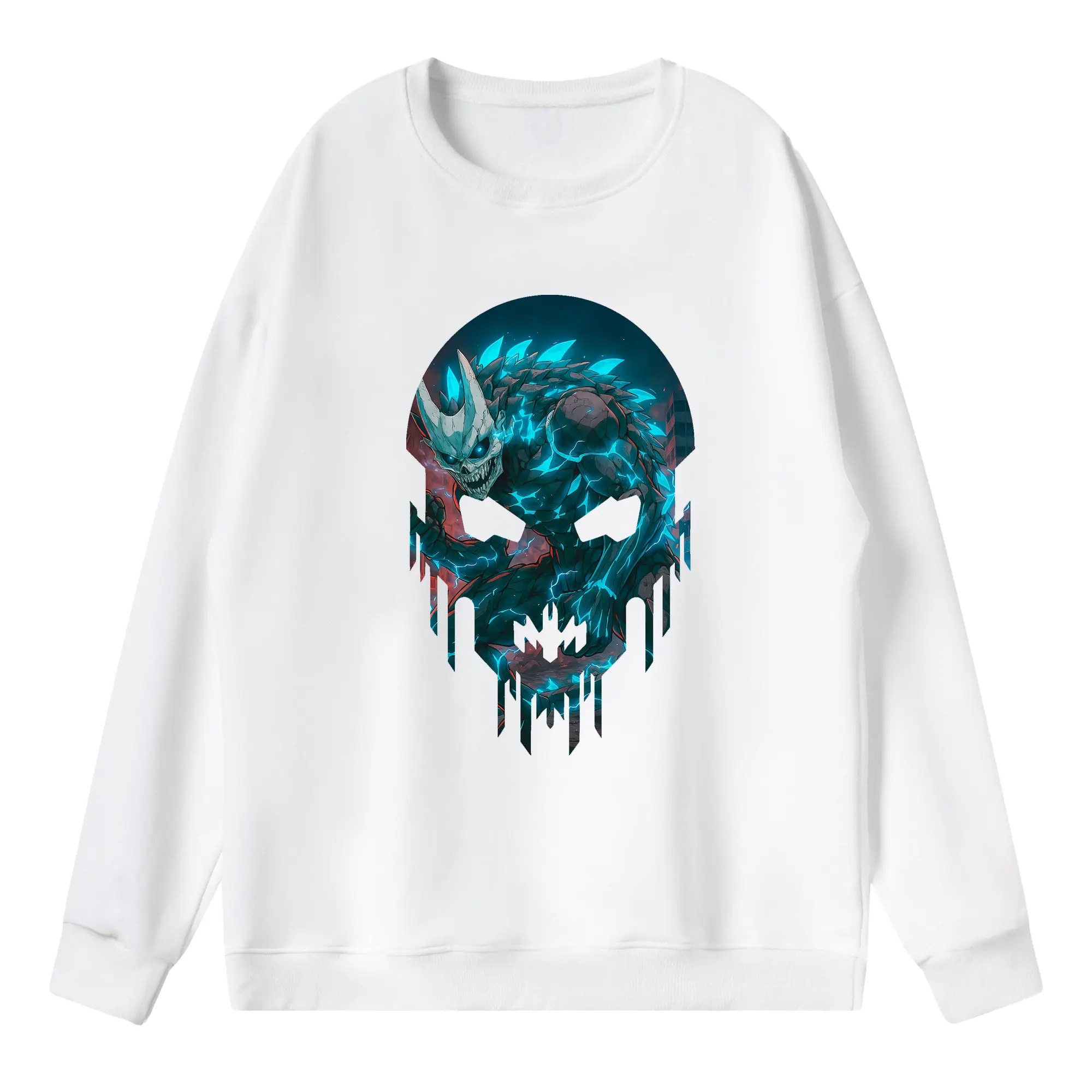 怪獣8号 グッズ,日比野カフカ - 薄手 クルーネック スウェット 裏毛260g · ポリエステル 春秋向け カジュアル 男女兼用 · トレーナー デイリー スポーツ 散歩に最適