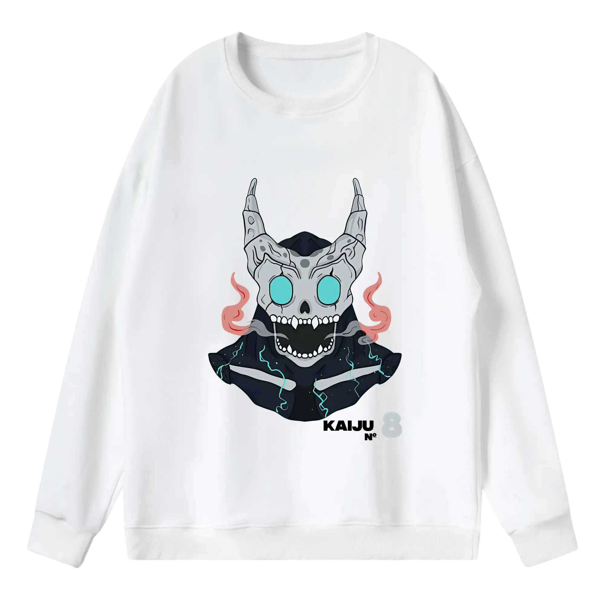 怪獣8号 グッズ,日比野カフカ - 薄手 クルーネック スウェット 裏毛260g · ポリエステル 春秋向け カジュアル 男女兼用 · トレーナー デイリー スポーツ 散歩に最適