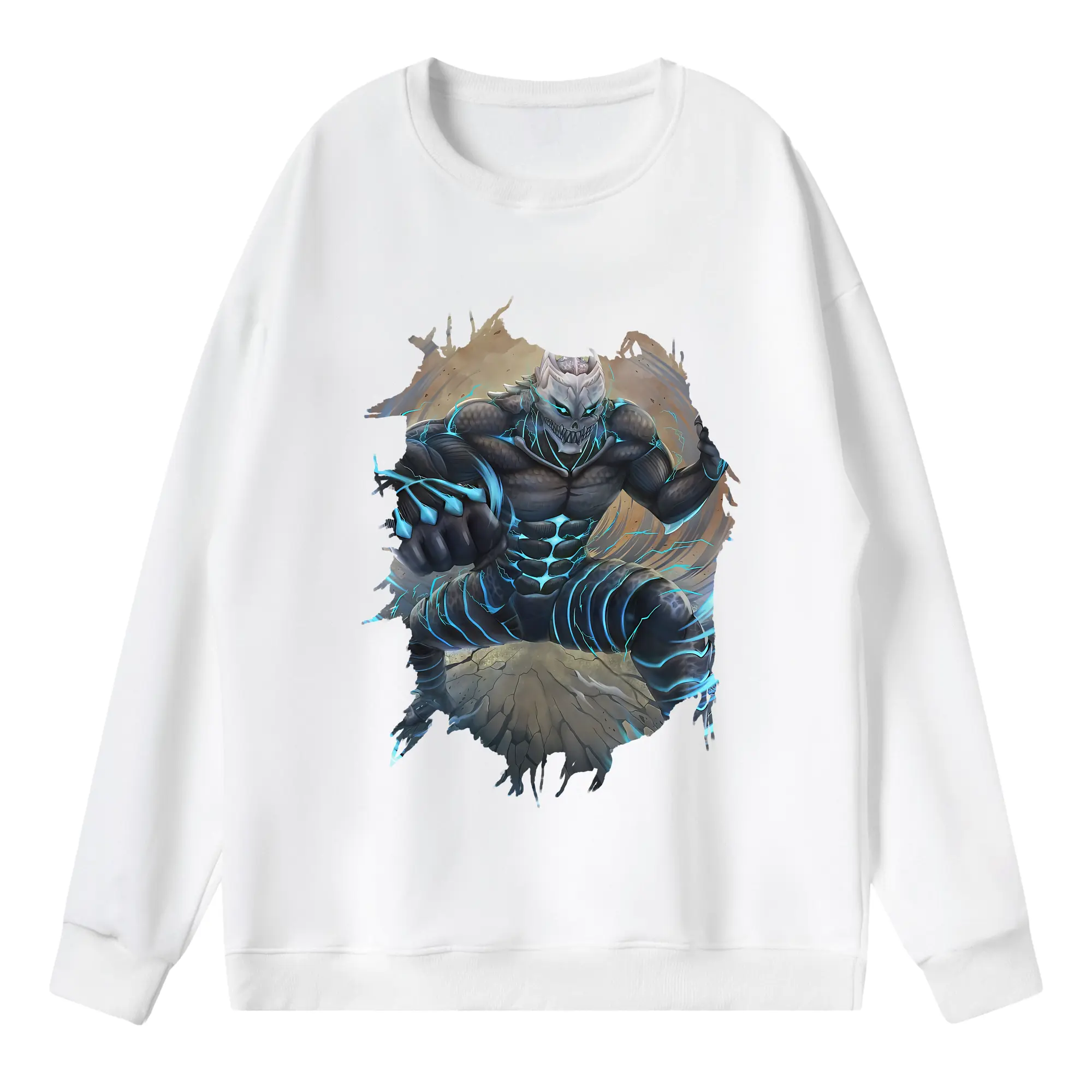 怪獣8号 グッズ,日比野カフカ - 薄手 クルーネック スウェット 裏毛260g · ポリエステル 春秋向け カジュアル 男女兼用 · トレーナー デイリー スポーツ 散歩に最適