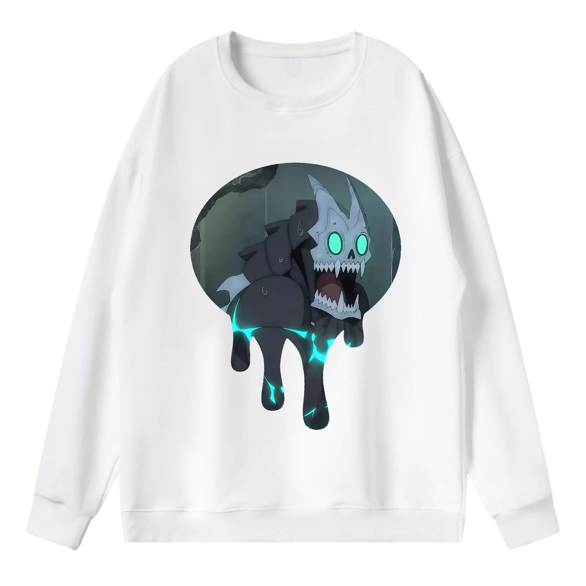 怪獣8号 グッズ,日比野カフカ - 薄手 クルーネック スウェット 裏毛260g · ポリエステル 春秋向け カジュアル 男女兼用 · トレーナー デイリー スポーツ 散歩に最適