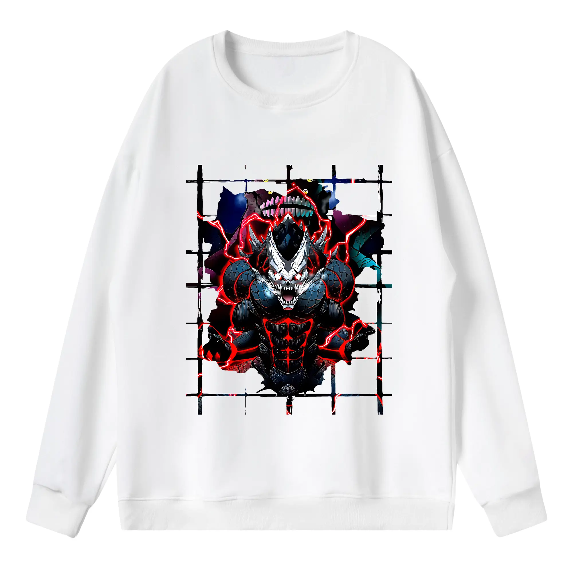 怪獣8号 グッズ,日比野カフカ - 薄手 クルーネック スウェット 裏毛260g · ポリエステル 春秋向け カジュアル 男女兼用 · トレーナー デイリー スポーツ 散歩に最適