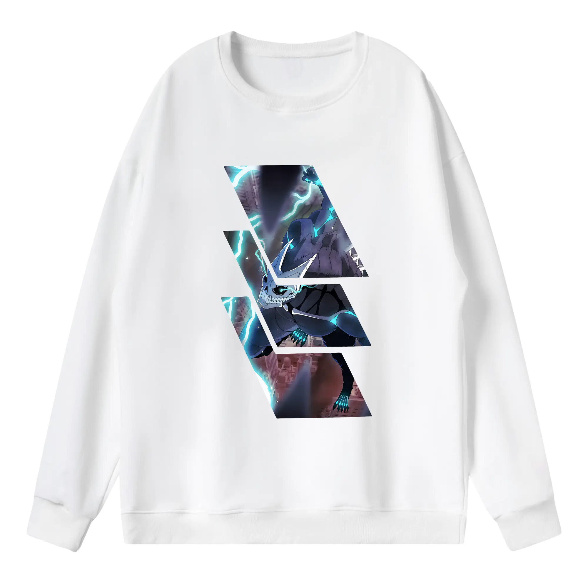 怪獣8号 グッズ,日比野カフカ - 薄手 クルーネック スウェット 裏毛260g · ポリエステル 春秋向け カジュアル 男女兼用 · トレーナー デイリー スポーツ 散歩に最適