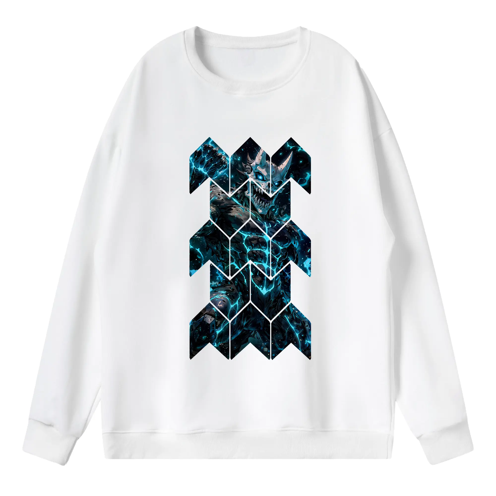 怪獣8号 グッズ,日比野カフカ - 薄手 クルーネック スウェット 裏毛260g · ポリエステル 春秋向け カジュアル 男女兼用 · トレーナー デイリー スポーツ 散歩に最適