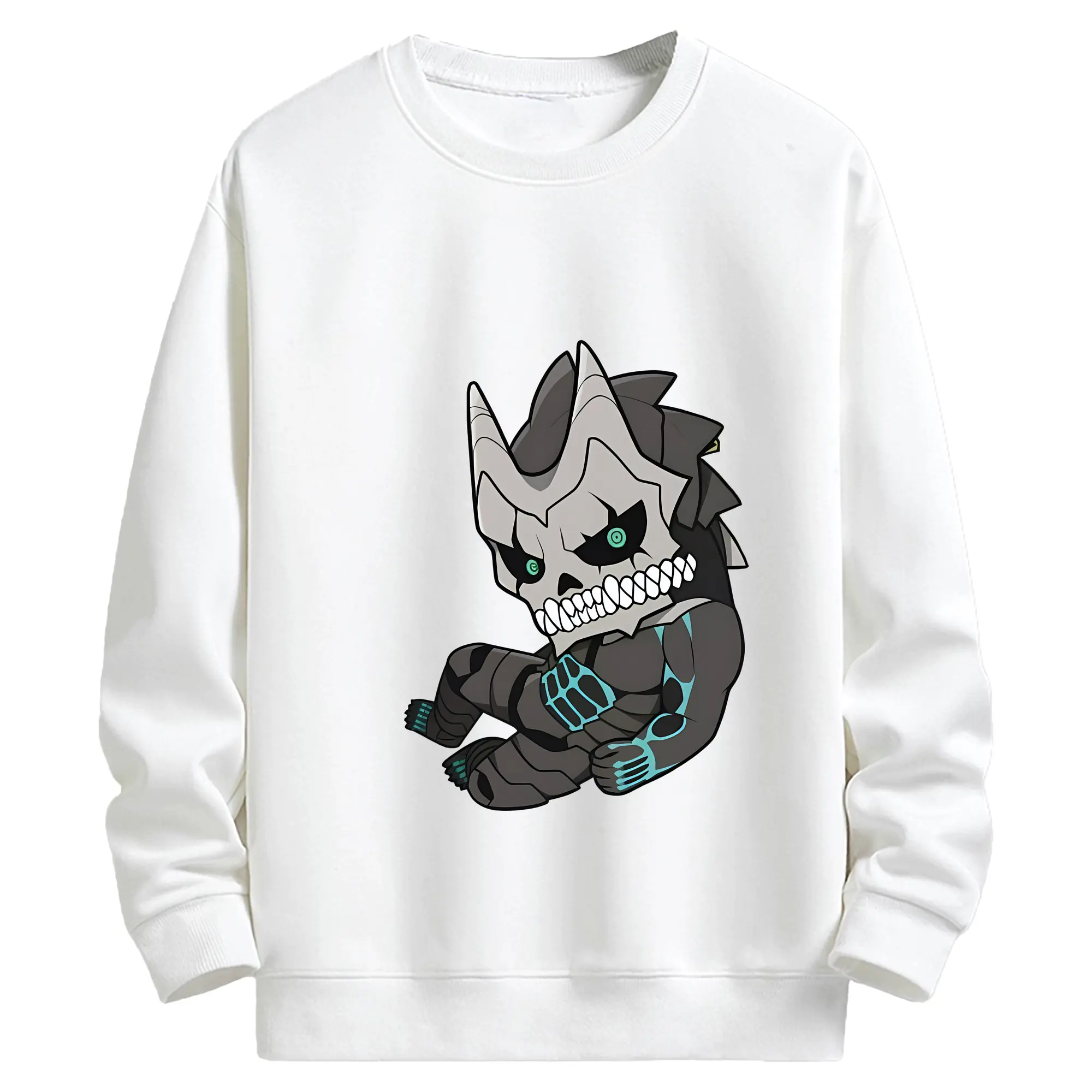 怪獣8号 グッズ,日比野カフカ - キッズ クルーネックスウェットシャツ ・ フロントプリント ・ 綿80％ ポリエステル20％ ・ 快適 通学 スポーツ 日常使い お散歩用