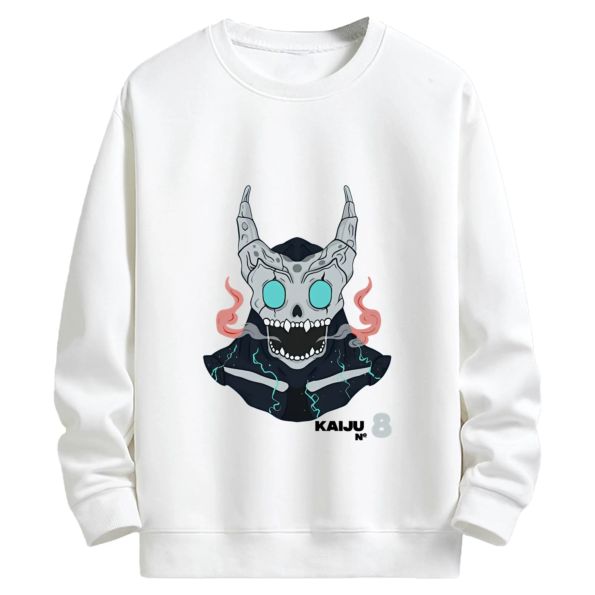 怪獣8号 グッズ,日比野カフカ - キッズ クルーネックスウェットシャツ ・ フロントプリント ・ 綿80％ ポリエステル20％ ・ 快適 通学 スポーツ 日常使い お散歩用