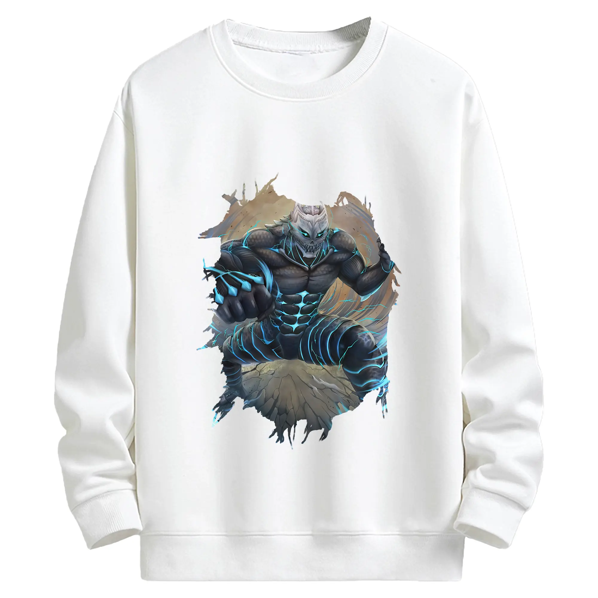 怪獣8号 グッズ,日比野カフカ - キッズ クルーネックスウェットシャツ ・ フロントプリント ・ 綿80％ ポリエステル20％ ・ 快適 通学 スポーツ 日常使い お散歩用