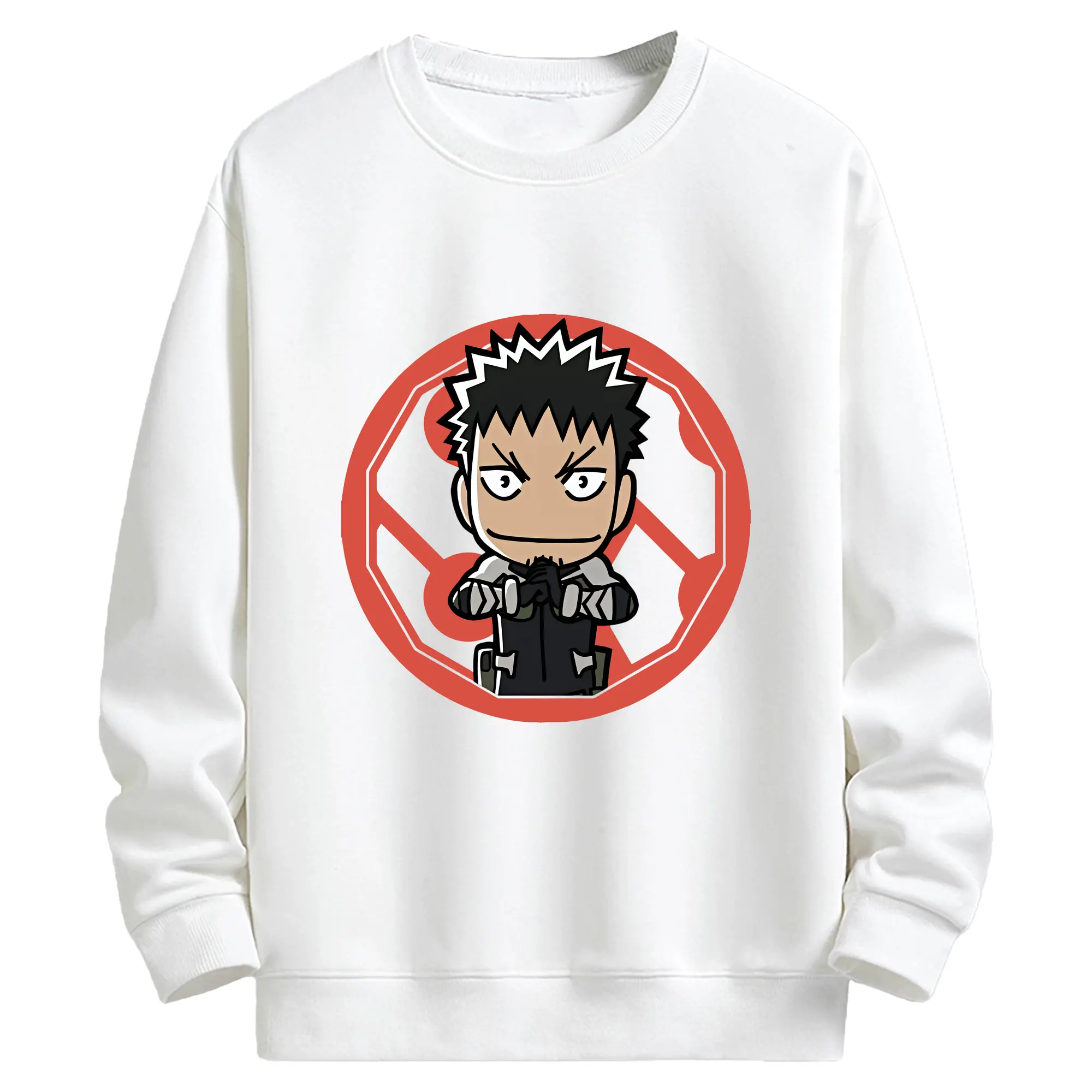 怪獣8号 グッズ,日比野カフカ - キッズ クルーネックスウェットシャツ ・ フロントプリント ・ 綿80％ ポリエステル20％ ・ 快適 通学 スポーツ 日常使い お散歩用