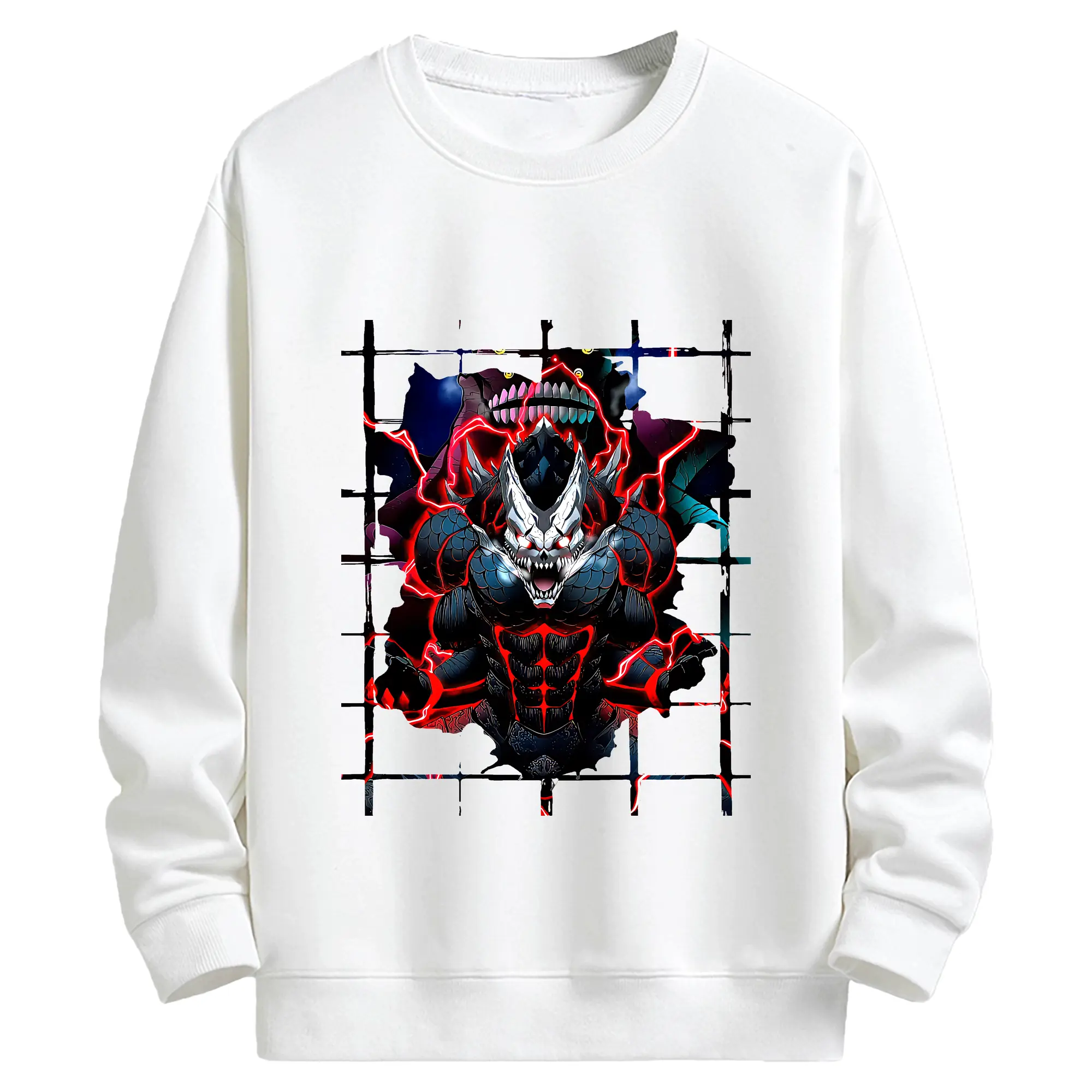 怪獣8号 グッズ,日比野カフカ - キッズ クルーネックスウェットシャツ ・ フロントプリント ・ 綿80％ ポリエステル20％ ・ 快適 通学 スポーツ 日常使い お散歩用