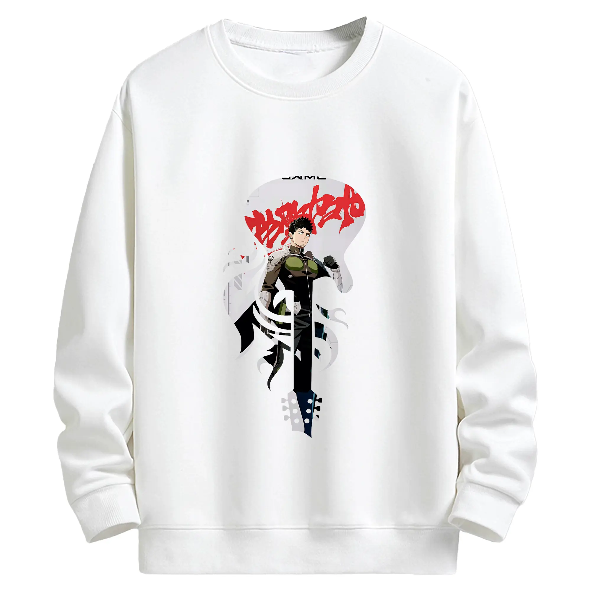 怪獣8号 グッズ,日比野カフカ - キッズ クルーネックスウェットシャツ ・ フロントプリント ・ 綿80％ ポリエステル20％ ・ 快適 通学 スポーツ 日常使い お散歩用