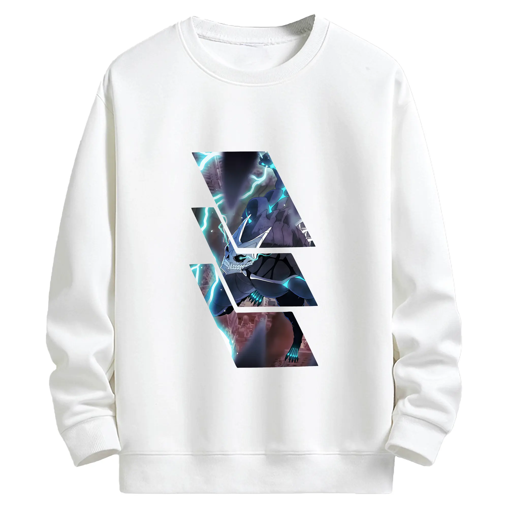 怪獣8号 グッズ,日比野カフカ - キッズ クルーネックスウェットシャツ ・ フロントプリント ・ 綿80％ ポリエステル20％ ・ 快適 通学 スポーツ 日常使い お散歩用