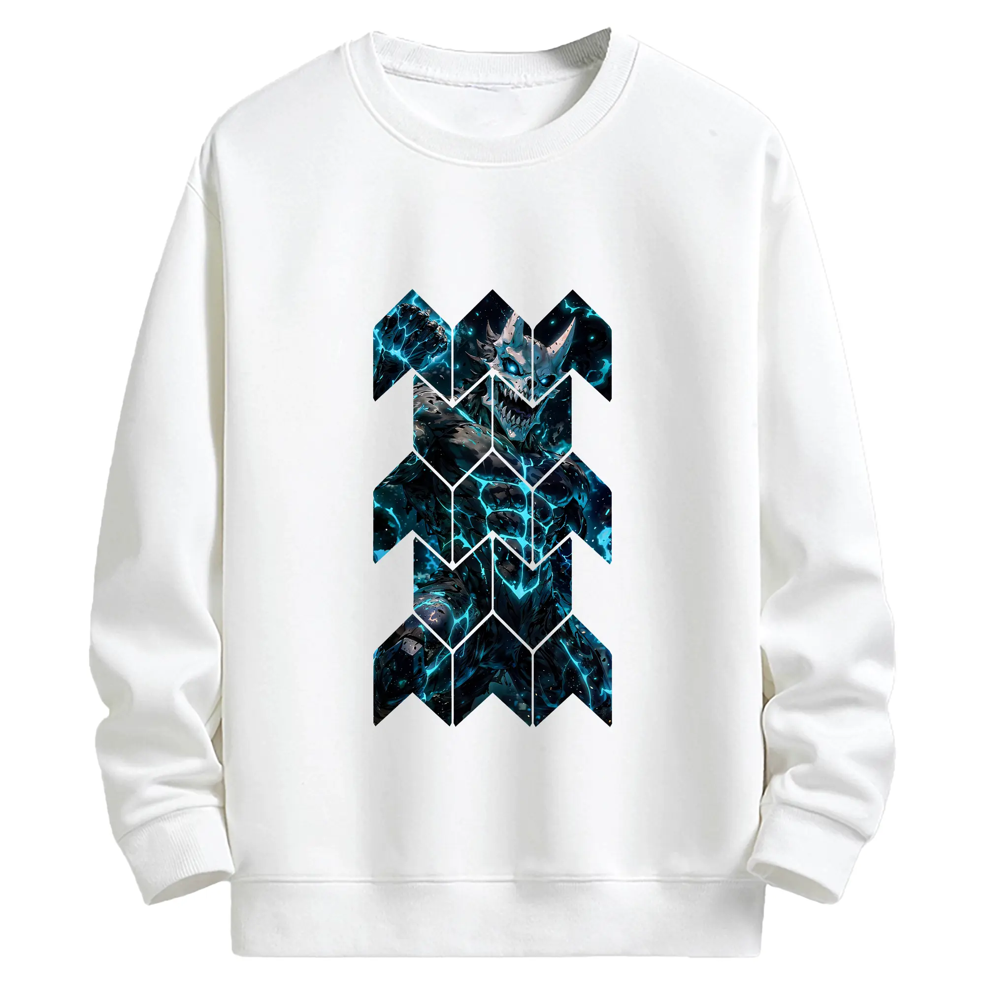 怪獣8号 グッズ,日比野カフカ - キッズ クルーネックスウェットシャツ ・ フロントプリント ・ 綿80％ ポリエステル20％ ・ 快適 通学 スポーツ 日常使い お散歩用