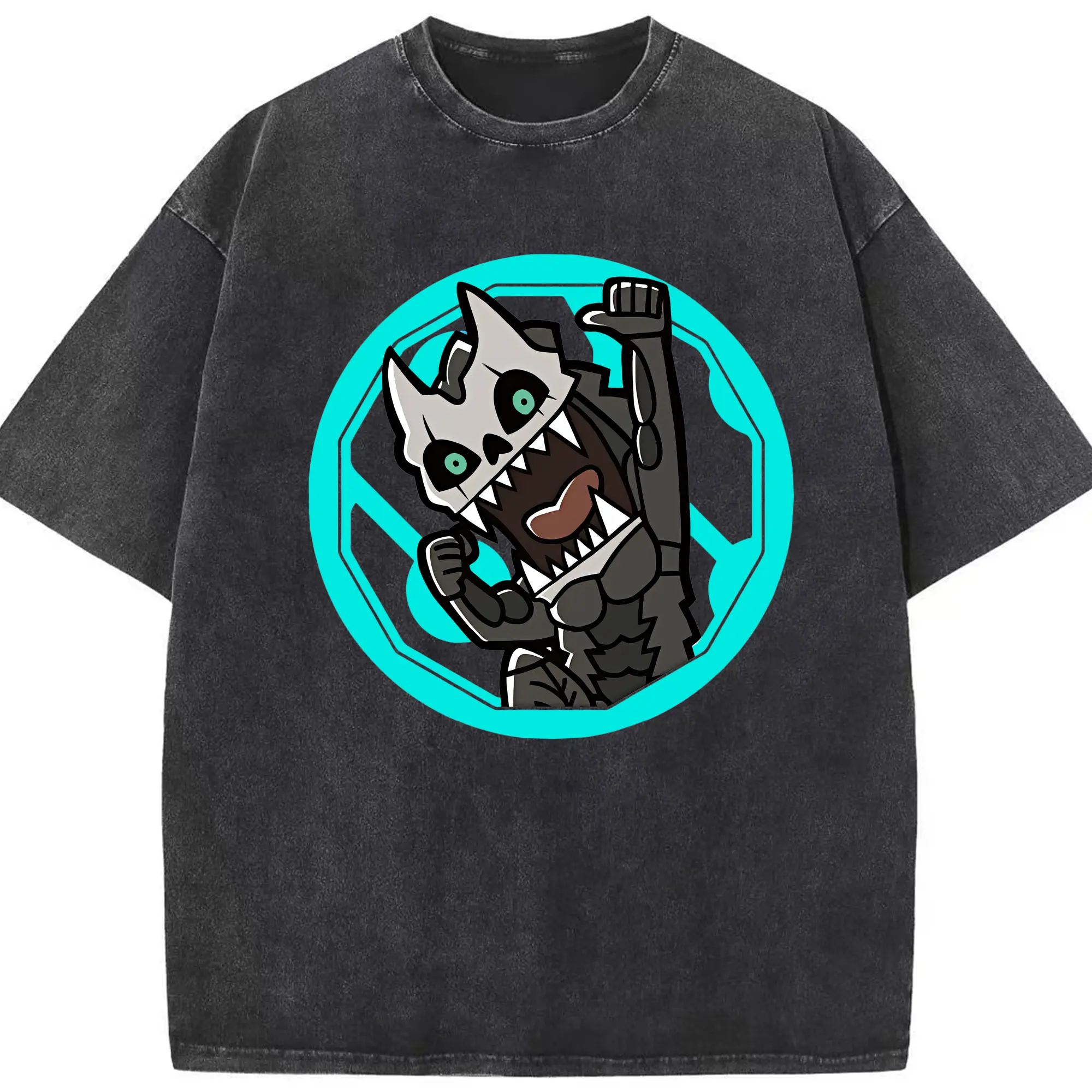 怪獣8号 グッズ,日比野カフカ - 綿100％ ヴィンテージ風 半袖Tシャツ ・ フロントプリント ・ 柔らか肌触り ・ 通気性 快適 ・ スポーツ カジュアル 外出用