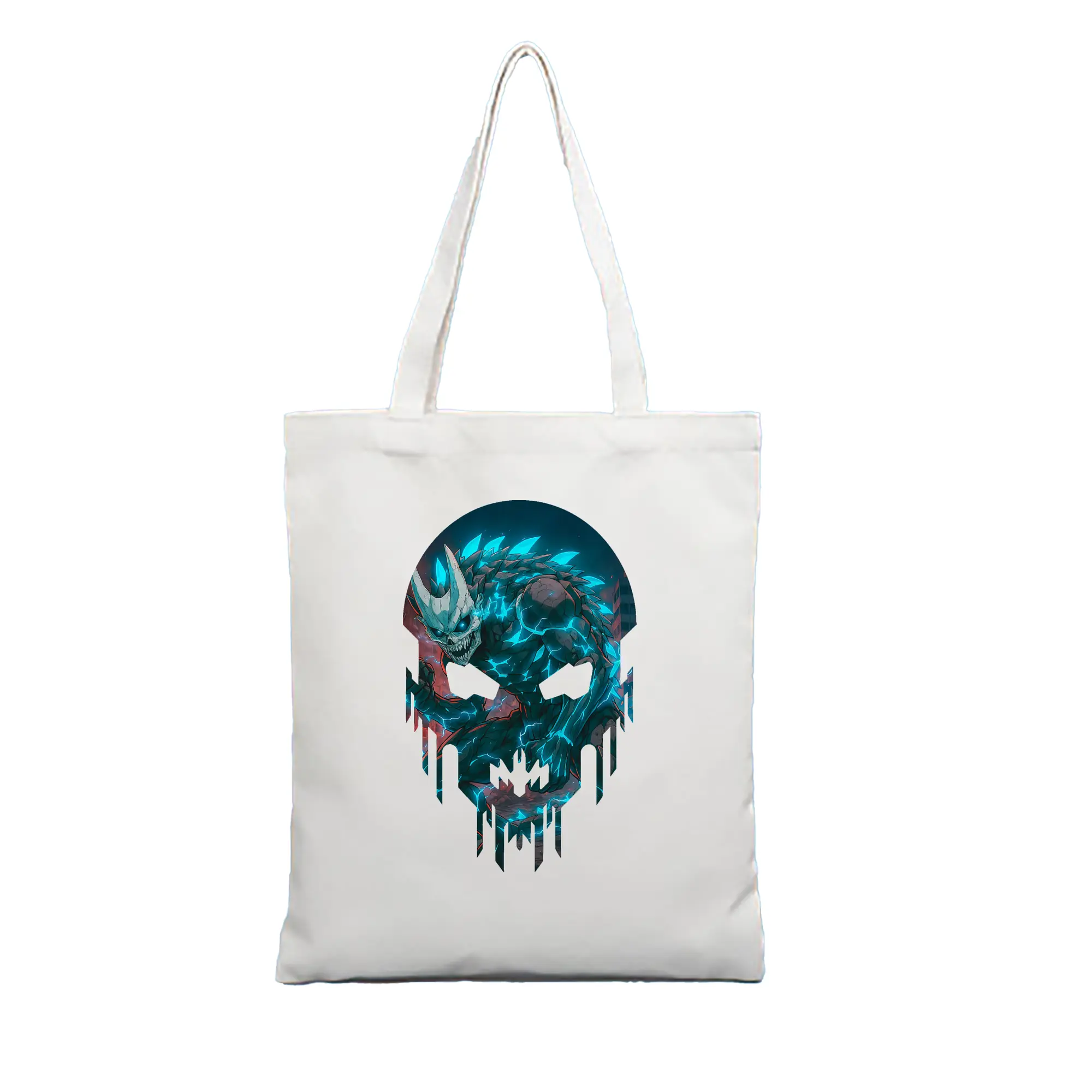 怪獣8号 グッズ,日比野カフカ - 縦型キャンバス手提げバッグ（トートバッグ） ・ キャンバス素材 ・ ショッピング用 ・ 軽量 丈夫 お手入れ簡単