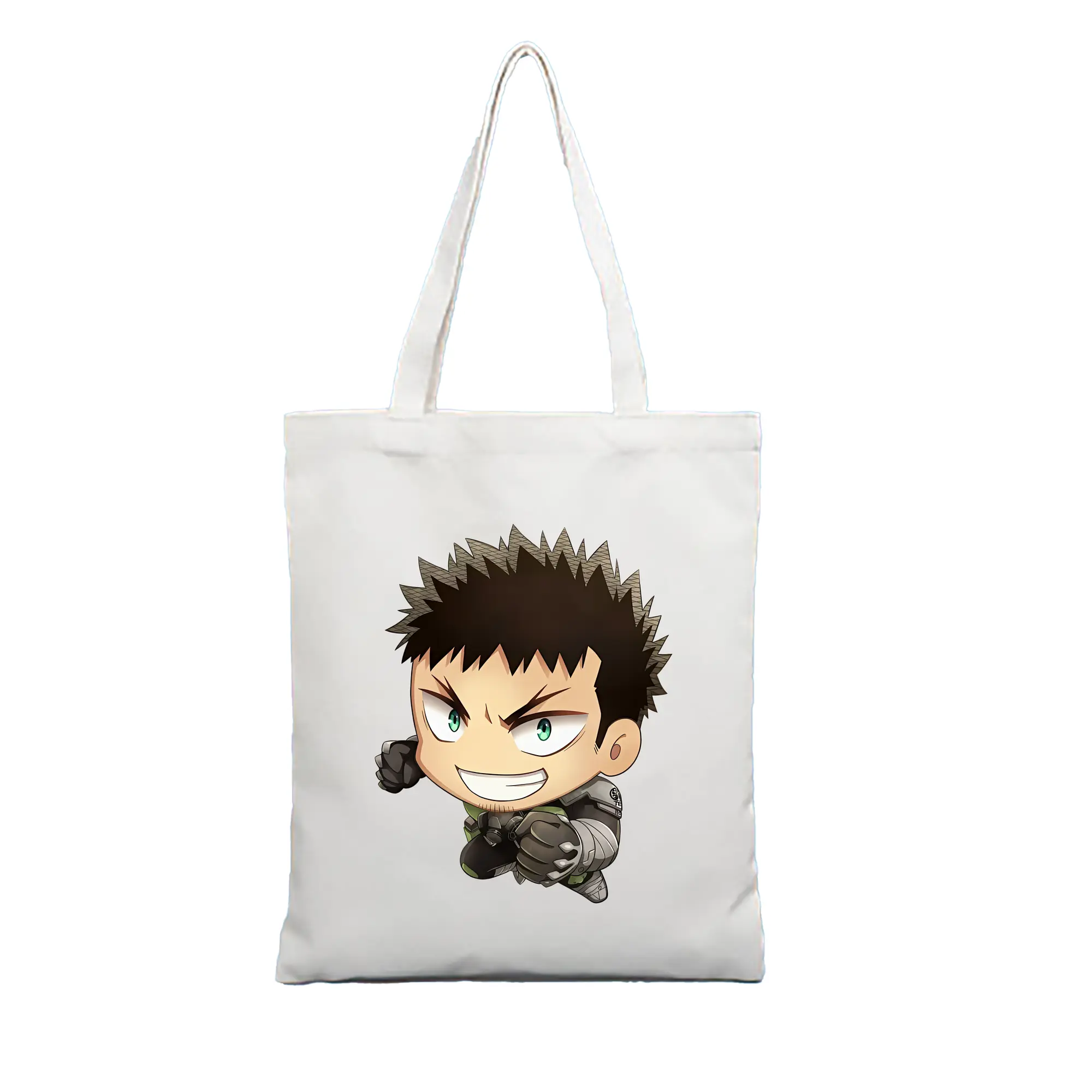 怪獣8号 グッズ,日比野カフカ - 縦型キャンバス手提げバッグ（トートバッグ） ・ キャンバス素材 ・ ショッピング用 ・ 軽量 丈夫 お手入れ簡単