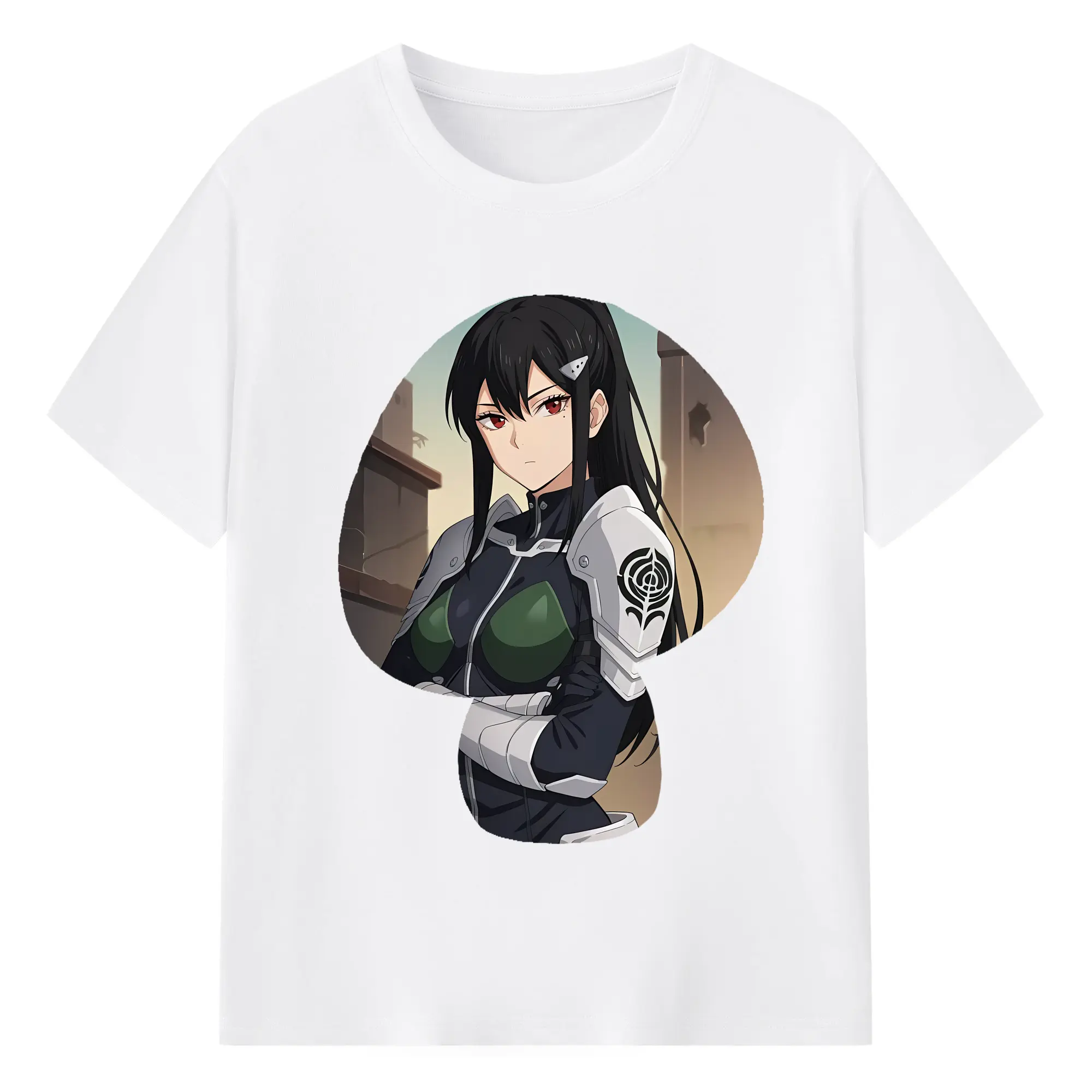 怪獣8号 グッズ,亜白ミナ - 綿100％ 半袖Tシャツ ・ フロントプリント ・ 快適 通気性 ・ 日常使い 散歩 スポーツ用