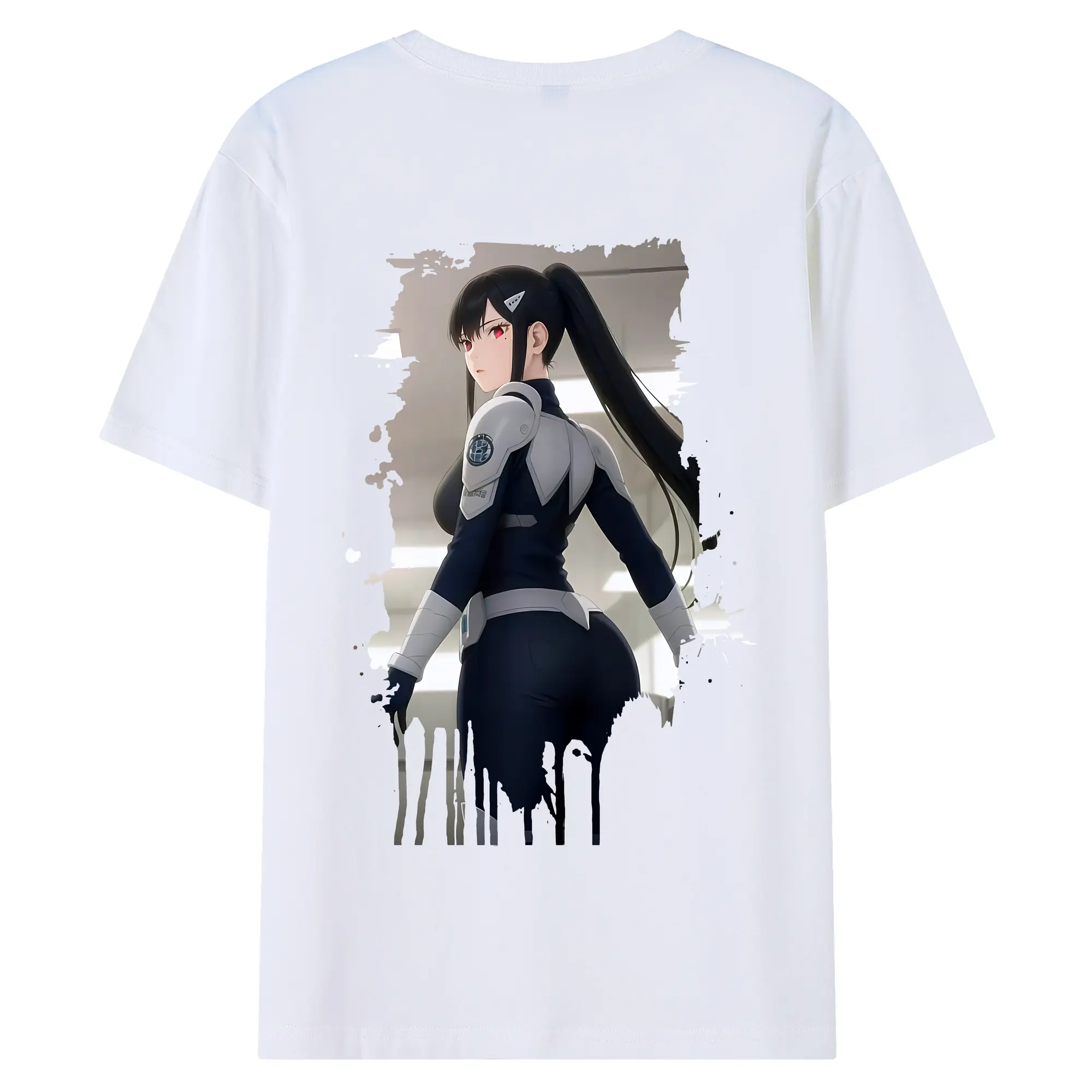 怪獣8号 グッズ,亜白ミナ - 綿100％ 半袖Tシャツ ・ バックプリント ・ 快適 通気性 ・ 日常使い 散歩 スポーツ用