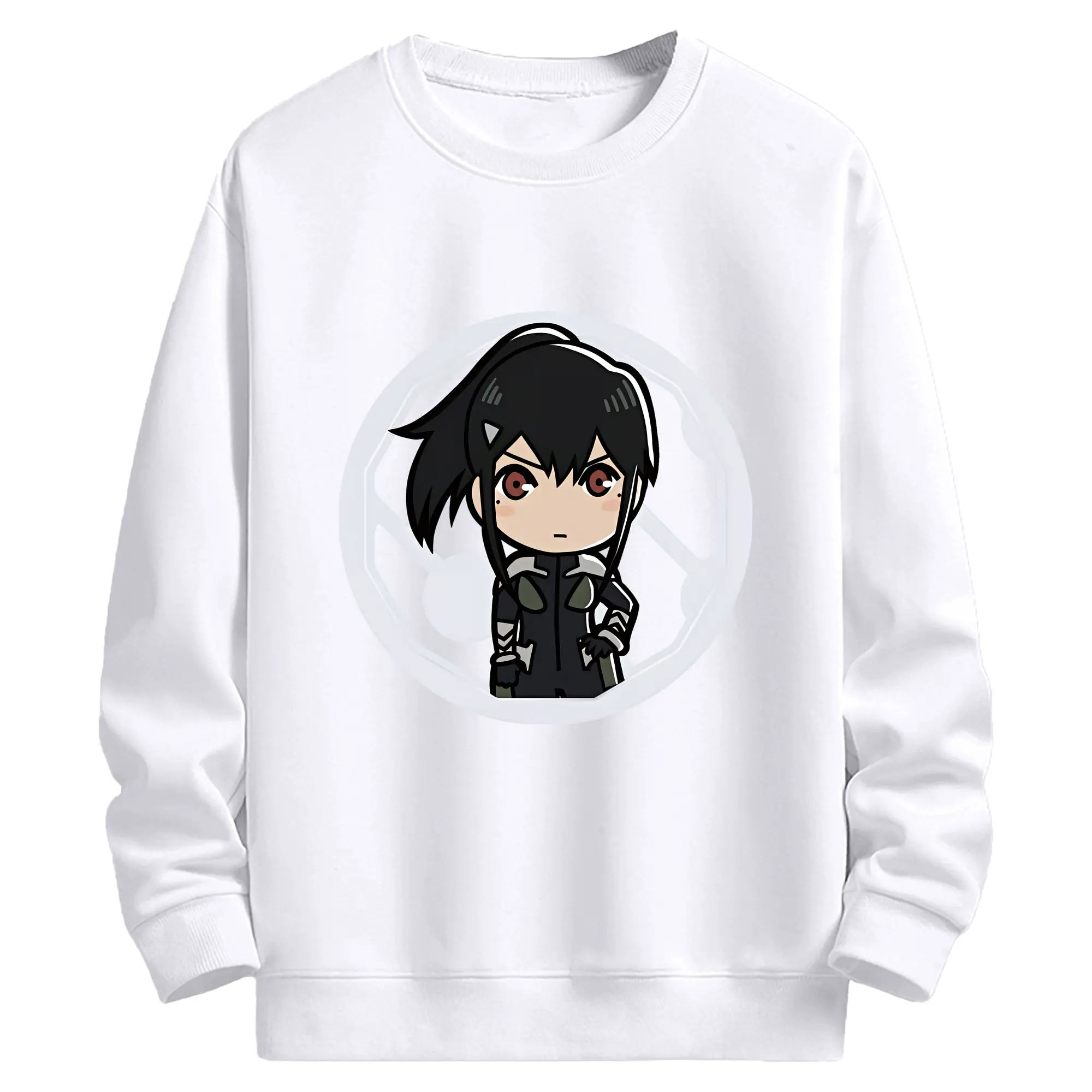 怪獣8号 グッズ,亜白ミナ - 高品質 クルーネック スウェット ・ コットン59％ ポリエステル41％ ・ ユニセックス 長袖 トレーナー ・ カジュアル デイリー スポーツ 散歩用