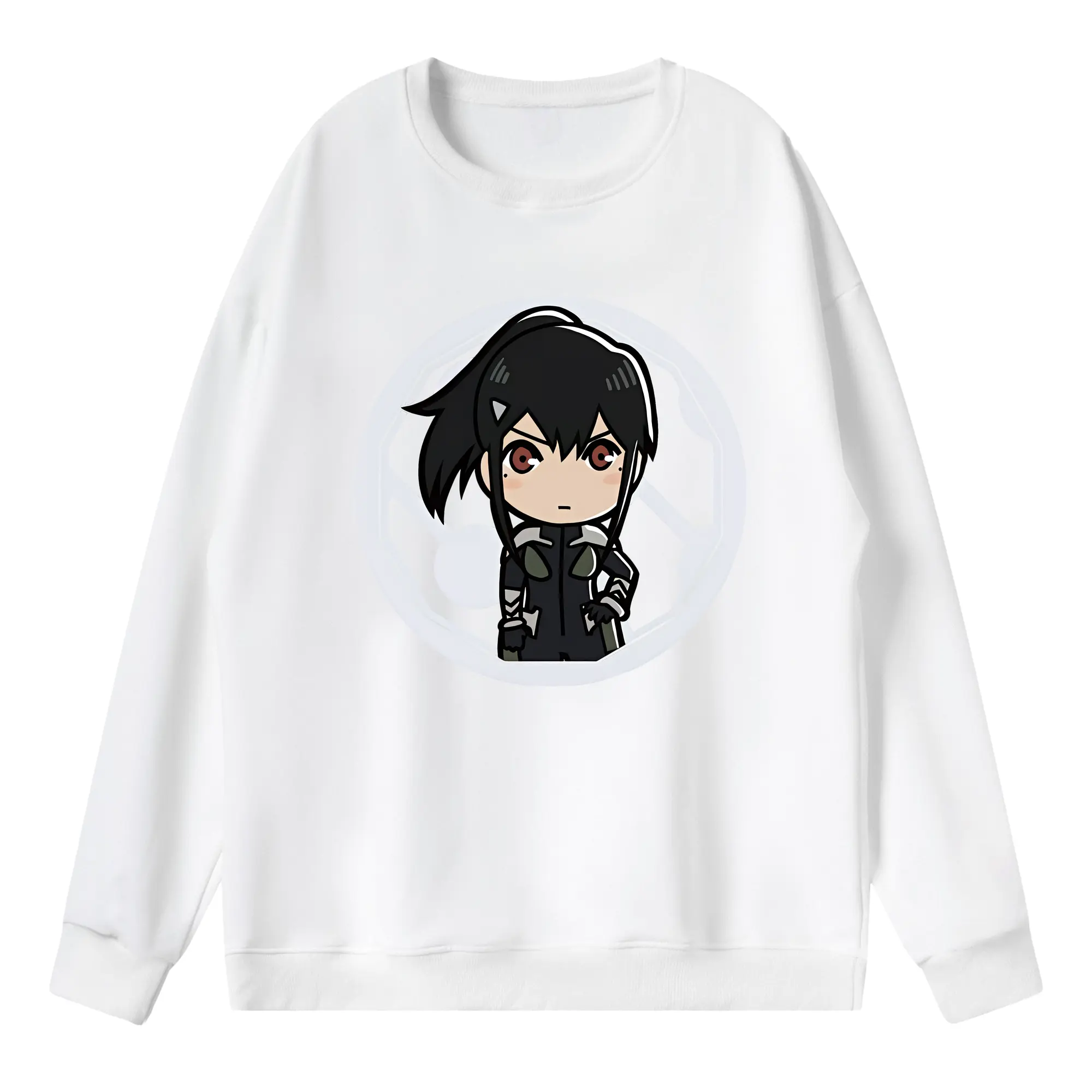 怪獣8号 グッズ,亜白ミナ - 薄手 クルーネック スウェット 裏毛260g · ポリエステル 春秋向け カジュアル 男女兼用 · トレーナー デイリー スポーツ 散歩に最適