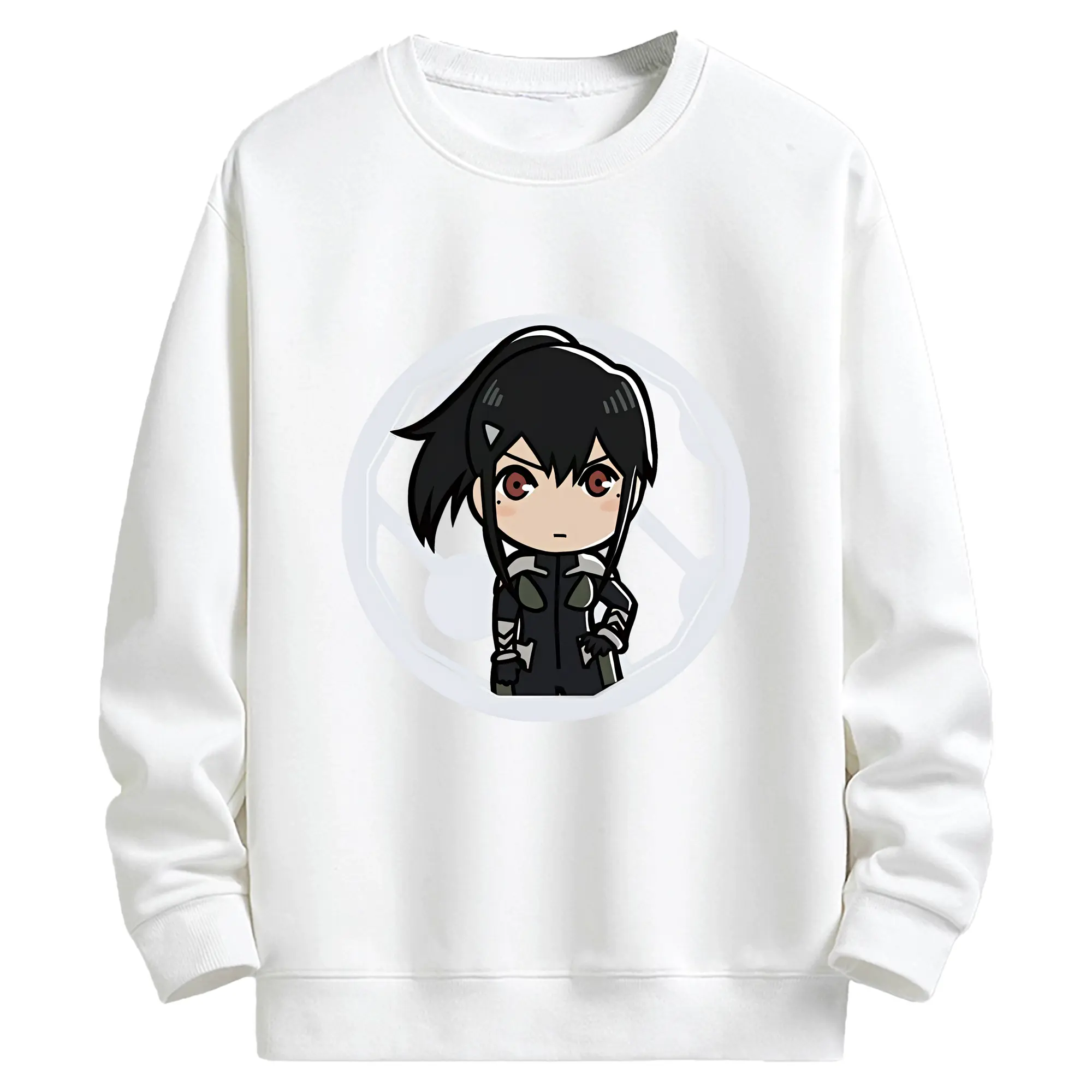 怪獣8号 グッズ,亜白ミナ - キッズ クルーネックスウェットシャツ ・ フロントプリント ・ 綿80％ ポリエステル20％ ・ 快適 通学 スポーツ 日常使い お散歩用