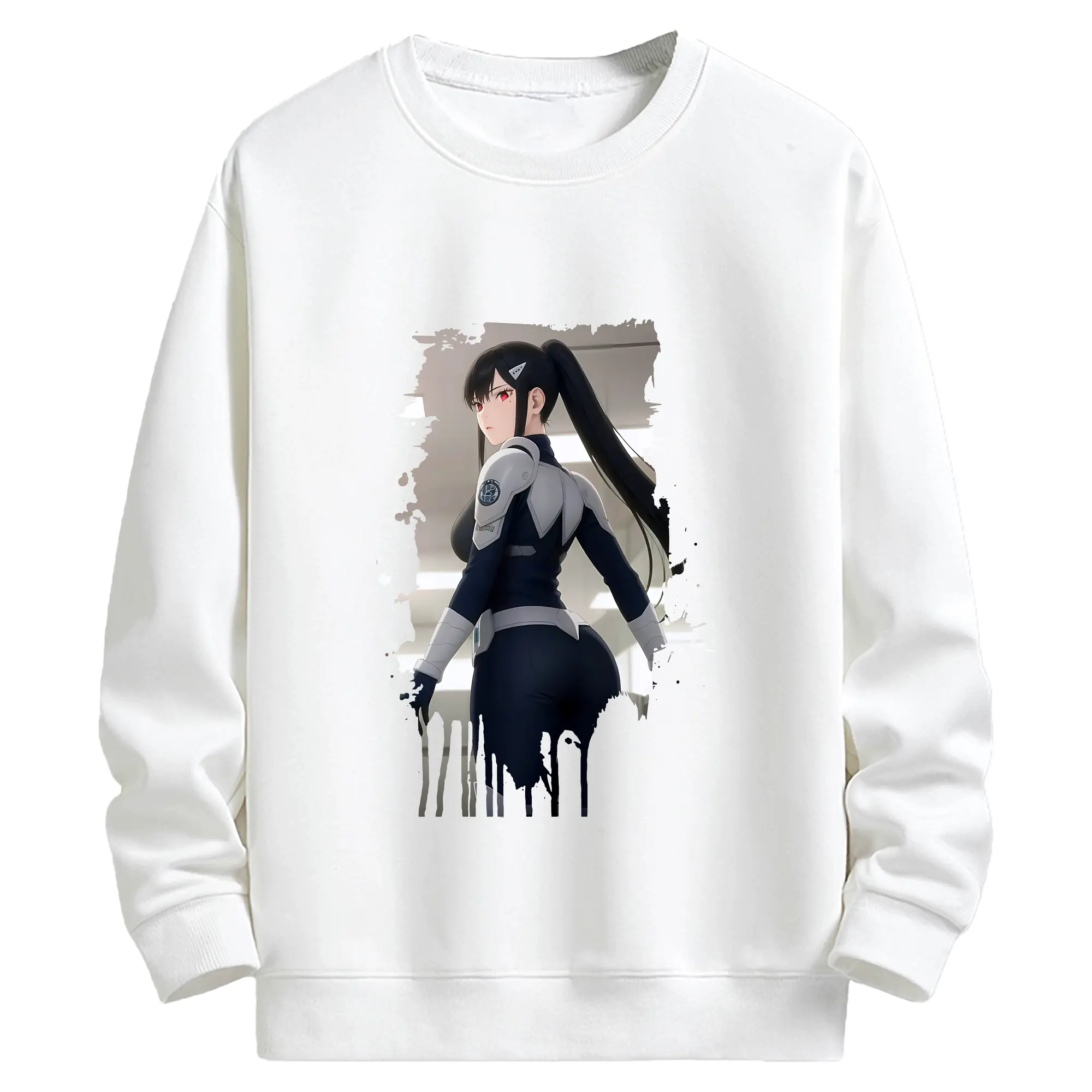 怪獣8号 グッズ,亜白ミナ - キッズ クルーネックスウェットシャツ ・ フロントプリント ・ 綿80％ ポリエステル20％ ・ 快適 通学 スポーツ 日常使い お散歩用