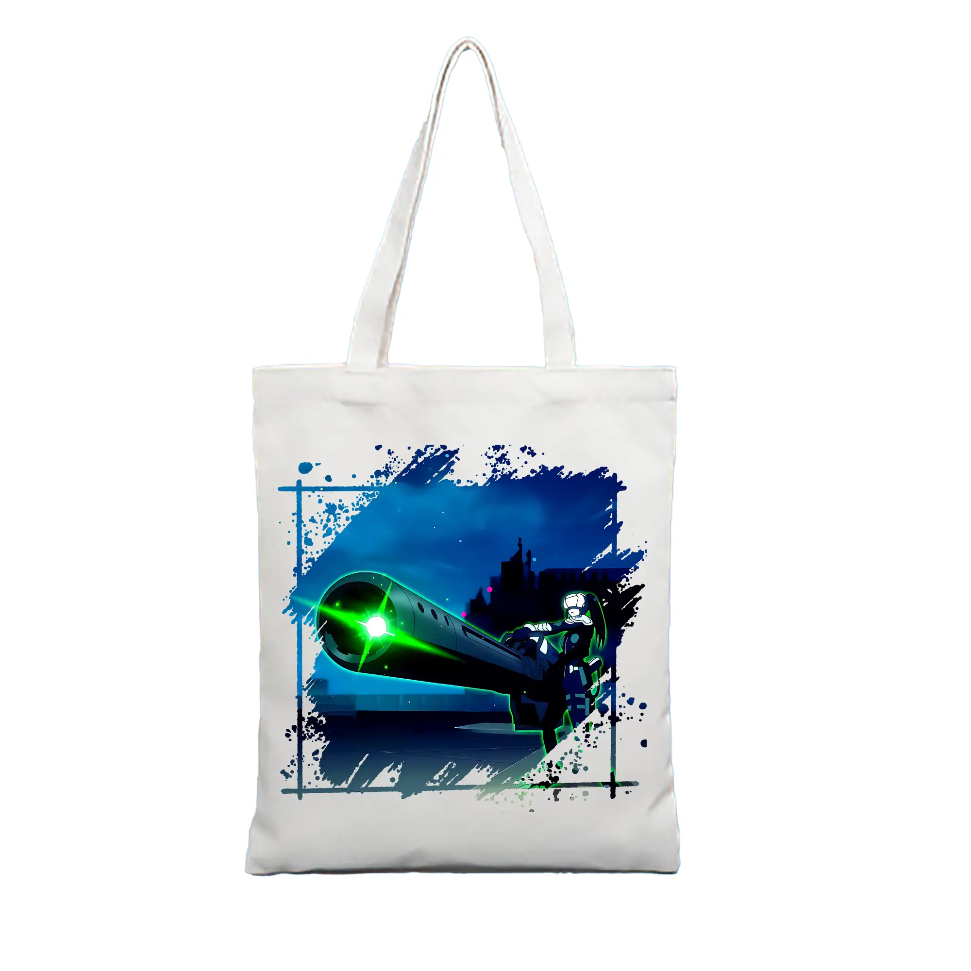 怪獣8号 グッズ,亜白ミナ - 縦型キャンバス手提げバッグ（トートバッグ） ・ キャンバス素材 ・ ショッピング用 ・ 軽量 丈夫 お手入れ簡単