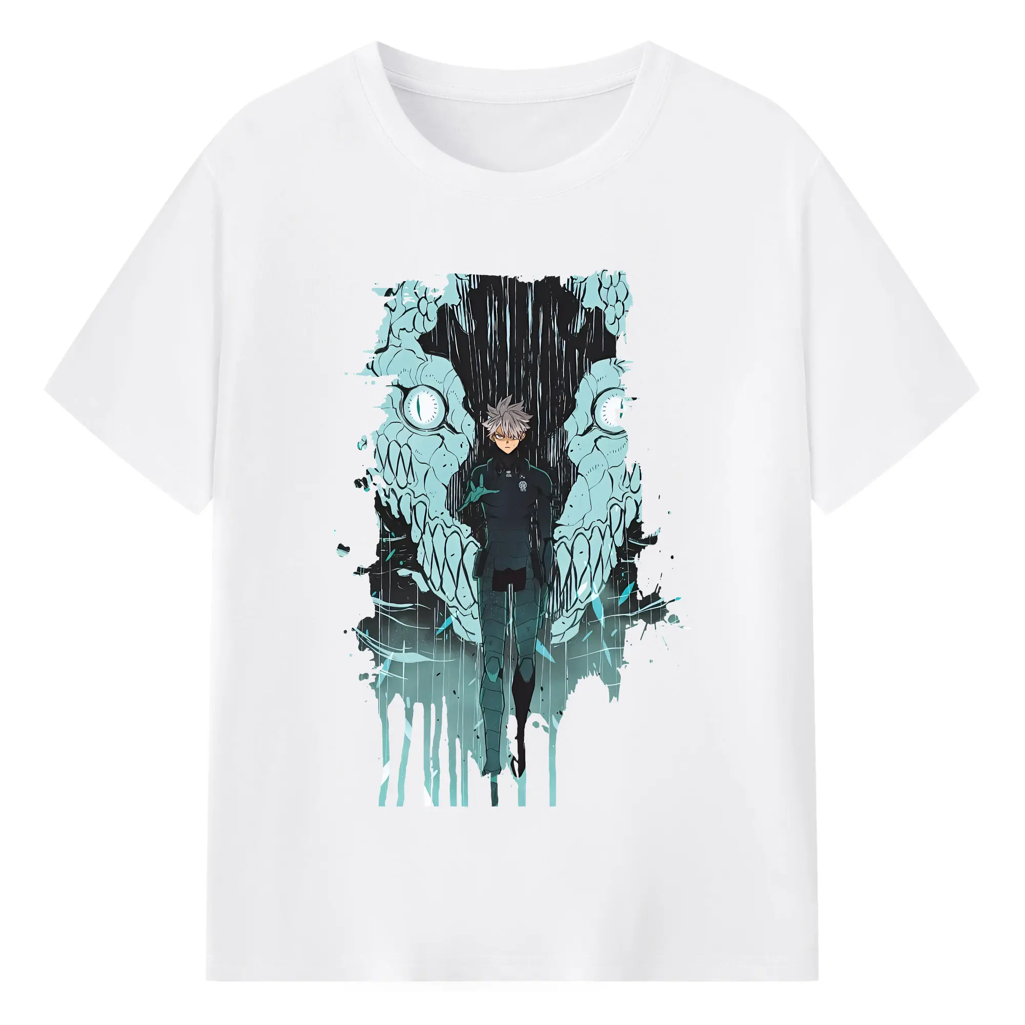 怪獣8号 グッズ,市川レノ - 綿100％ 半袖Tシャツ ・ フロントプリント ・ 快適 通気性 ・ 日常使い 散歩 スポーツ用