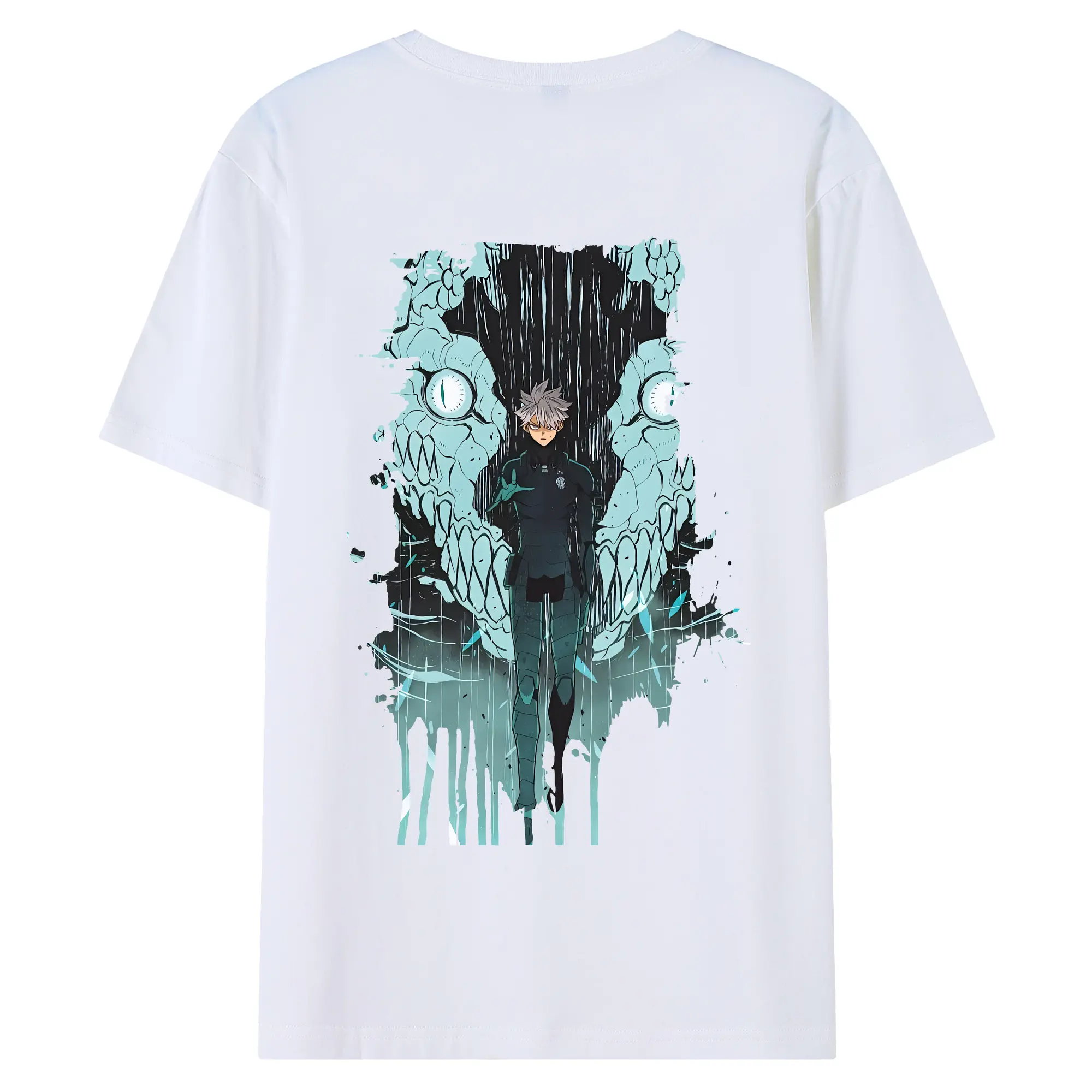 怪獣8号 グッズ,市川レノ - 綿100％ 半袖Tシャツ ・ バックプリント ・ 快適 通気性 ・ 日常使い 散歩 スポーツ用