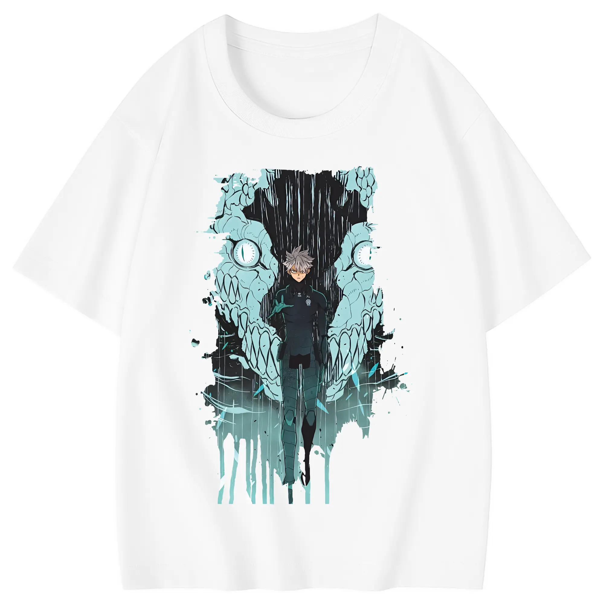 怪獣8号 グッズ,市川レノ - 綿100％ キッズTシャツ ・ フロントプリント ・ 快適 通気性 ・ スポーツ カジュアル 散歩用