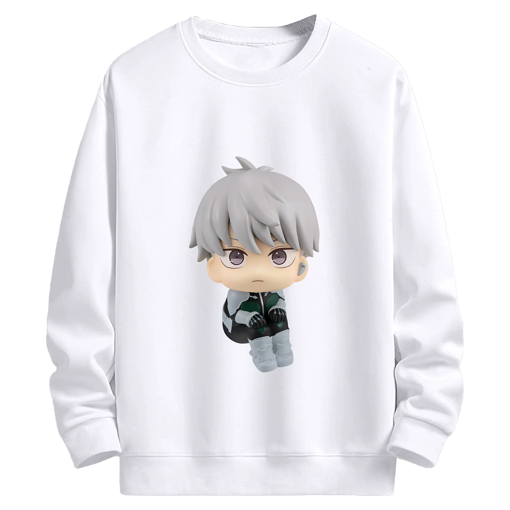 怪獣8号 グッズ,市川レノ - 高品質 クルーネック スウェット ・ コットン59％ ポリエステル41％ ・ ユニセックス 長袖 トレーナー ・ カジュアル デイリー スポーツ 散歩用