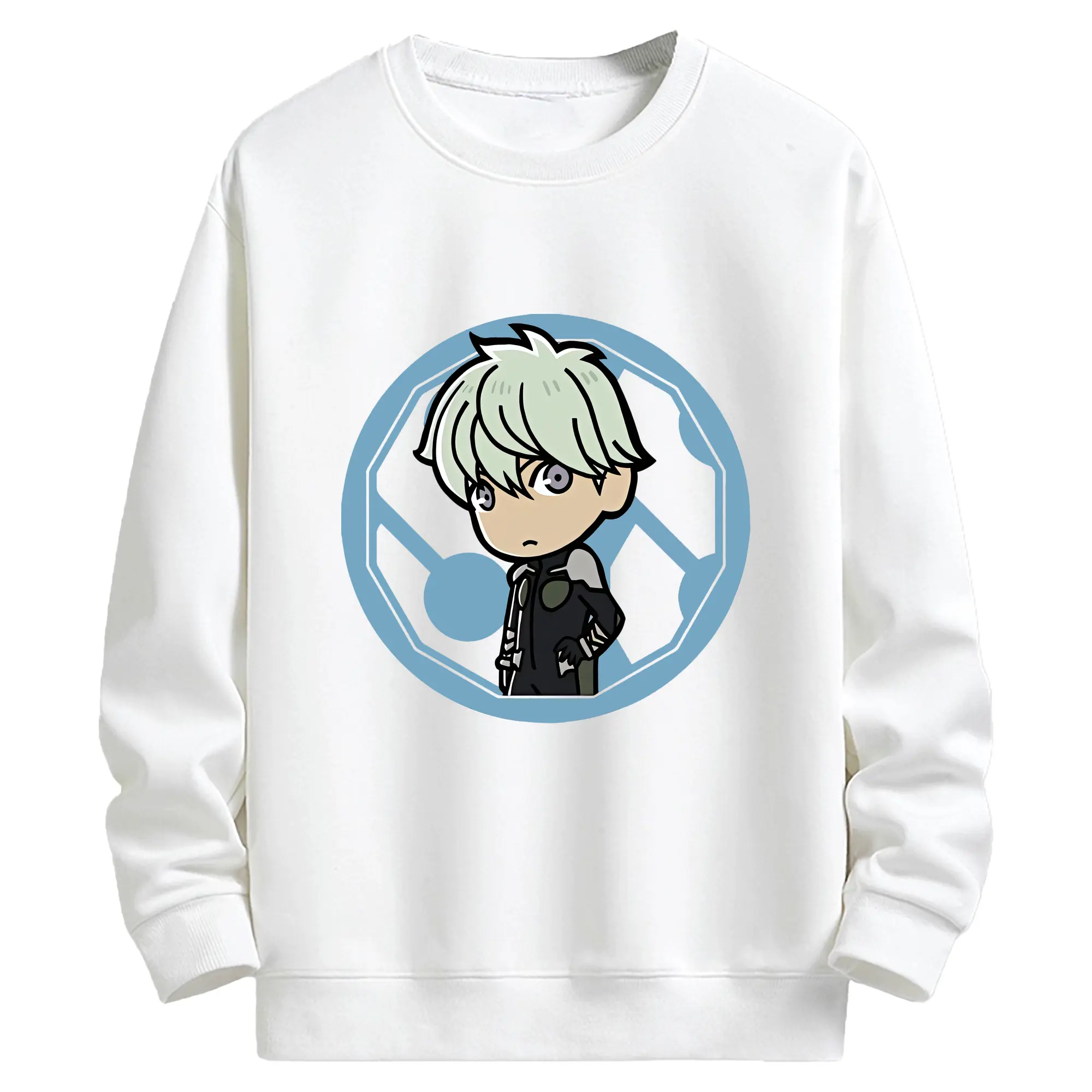 怪獣8号 グッズ,市川レノ - キッズ クルーネックスウェットシャツ ・ フロントプリント ・ 綿80％ ポリエステル20％ ・ 快適 通学 スポーツ 日常使い お散歩用