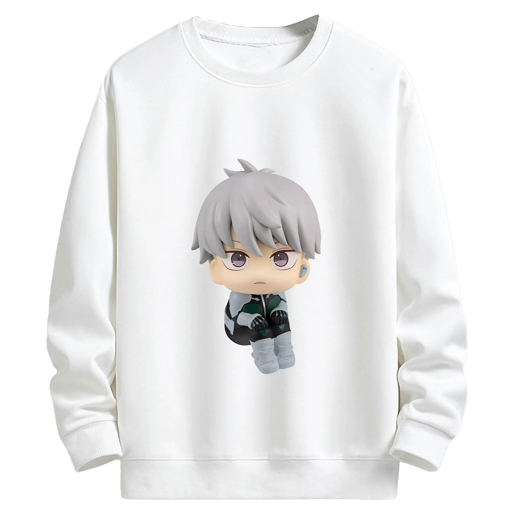 怪獣8号 グッズ,市川レノ - キッズ クルーネックスウェットシャツ ・ フロントプリント ・ 綿80％ ポリエステル20％ ・ 快適 通学 スポーツ 日常使い お散歩用