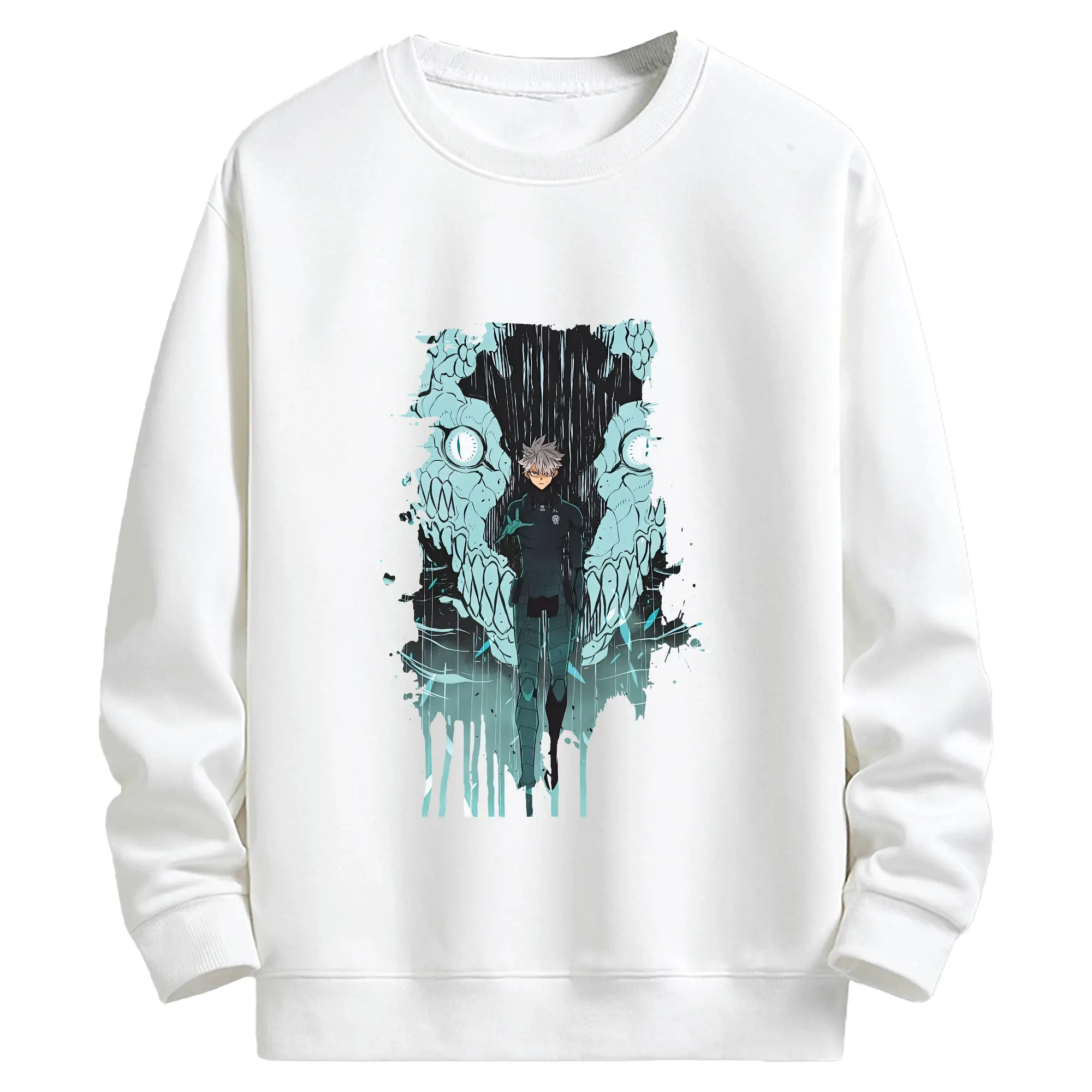 怪獣8号 グッズ,市川レノ - キッズ クルーネックスウェットシャツ ・ フロントプリント ・ 綿80％ ポリエステル20％ ・ 快適 通学 スポーツ 日常使い お散歩用