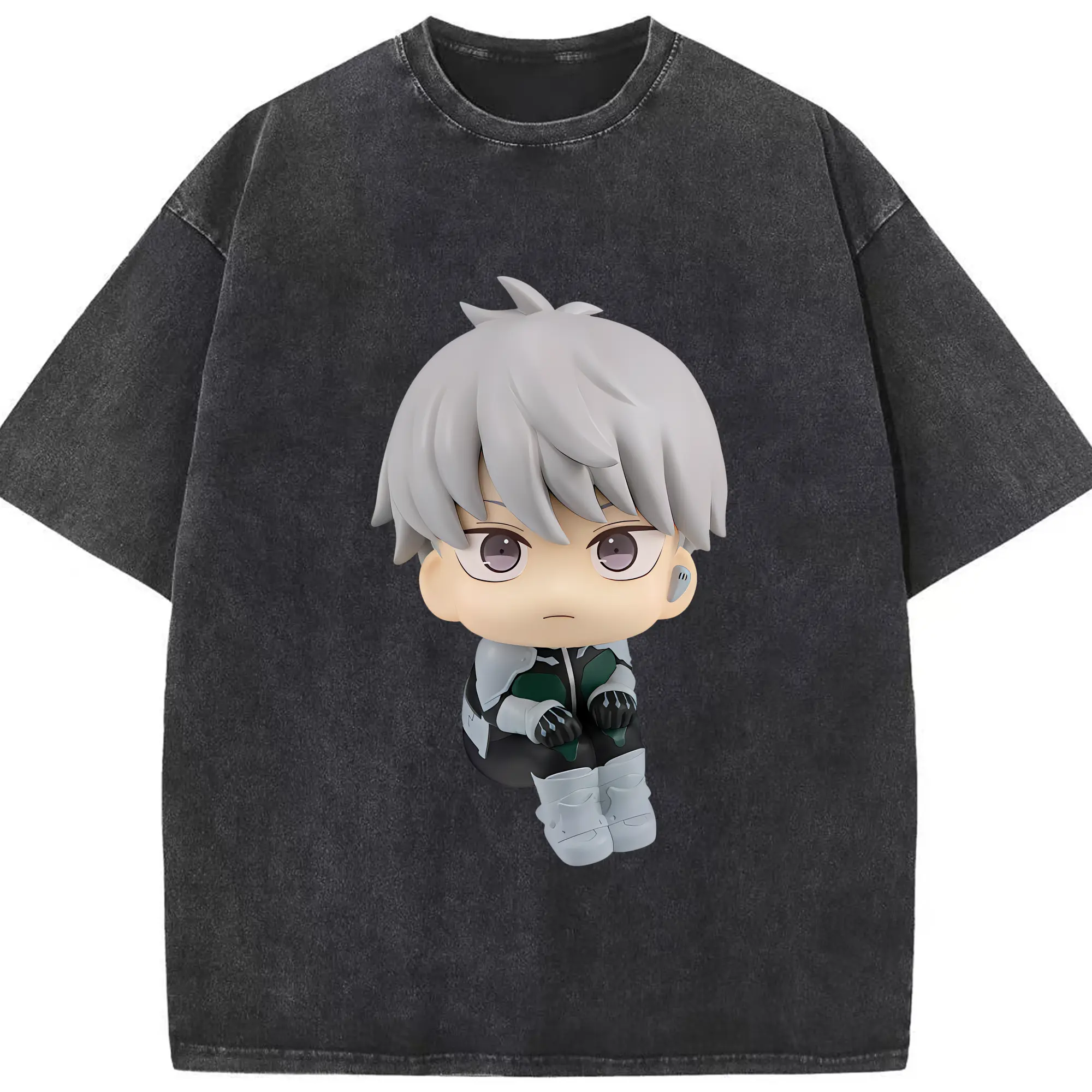 怪獣8号 グッズ,市川レノ - 綿100％ ヴィンテージ風 半袖Tシャツ ・ フロントプリント ・ 柔らか肌触り ・ 通気性 快適 ・ スポーツ カジュアル 外出用