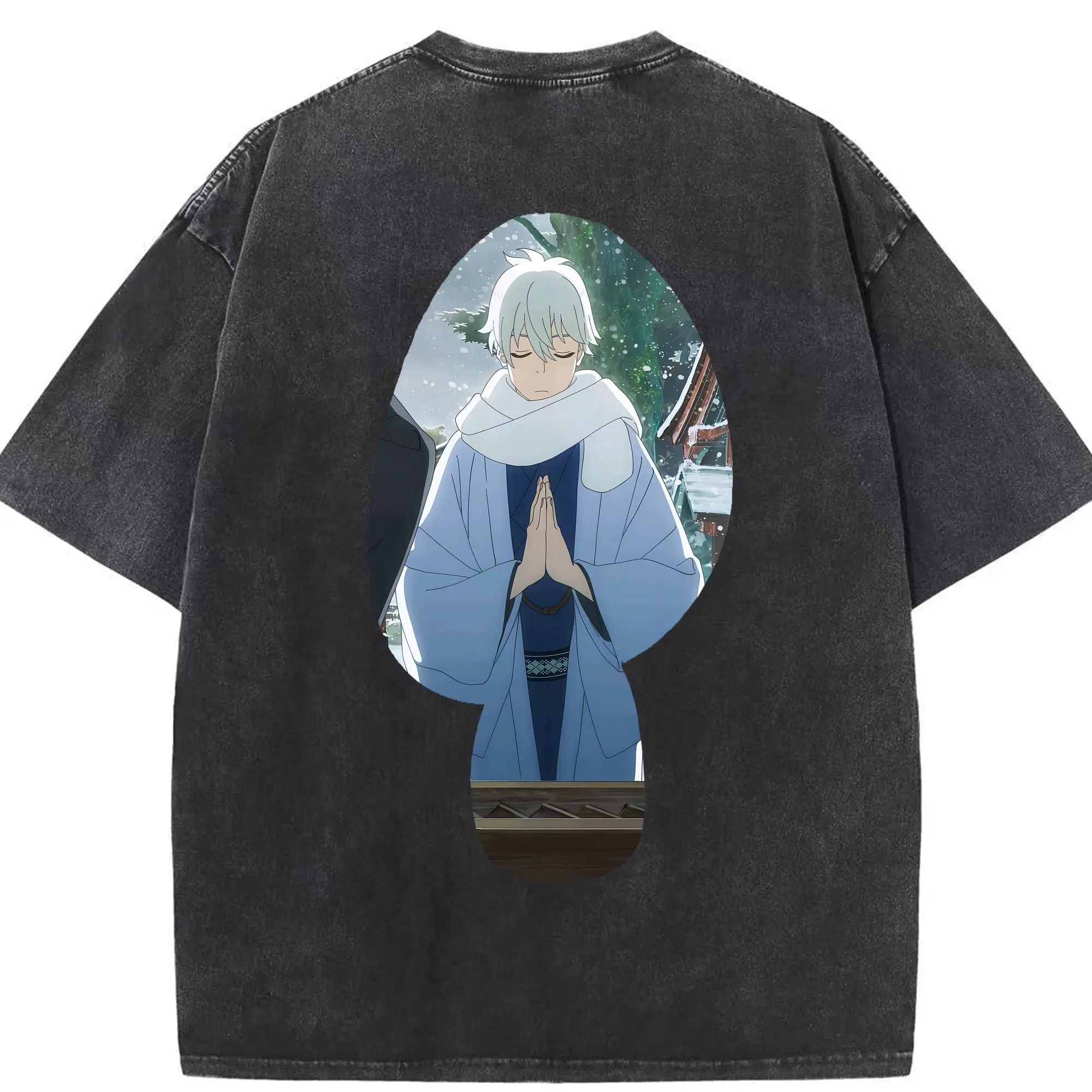 怪獣8号 グッズ,市川レノ - 綿100％ ヴィンテージ風 半袖Tシャツ ・ 背面プリント ・ 柔らか肌触り ・ 通気性 快適 ・ スポーツ カジュアル 外出用