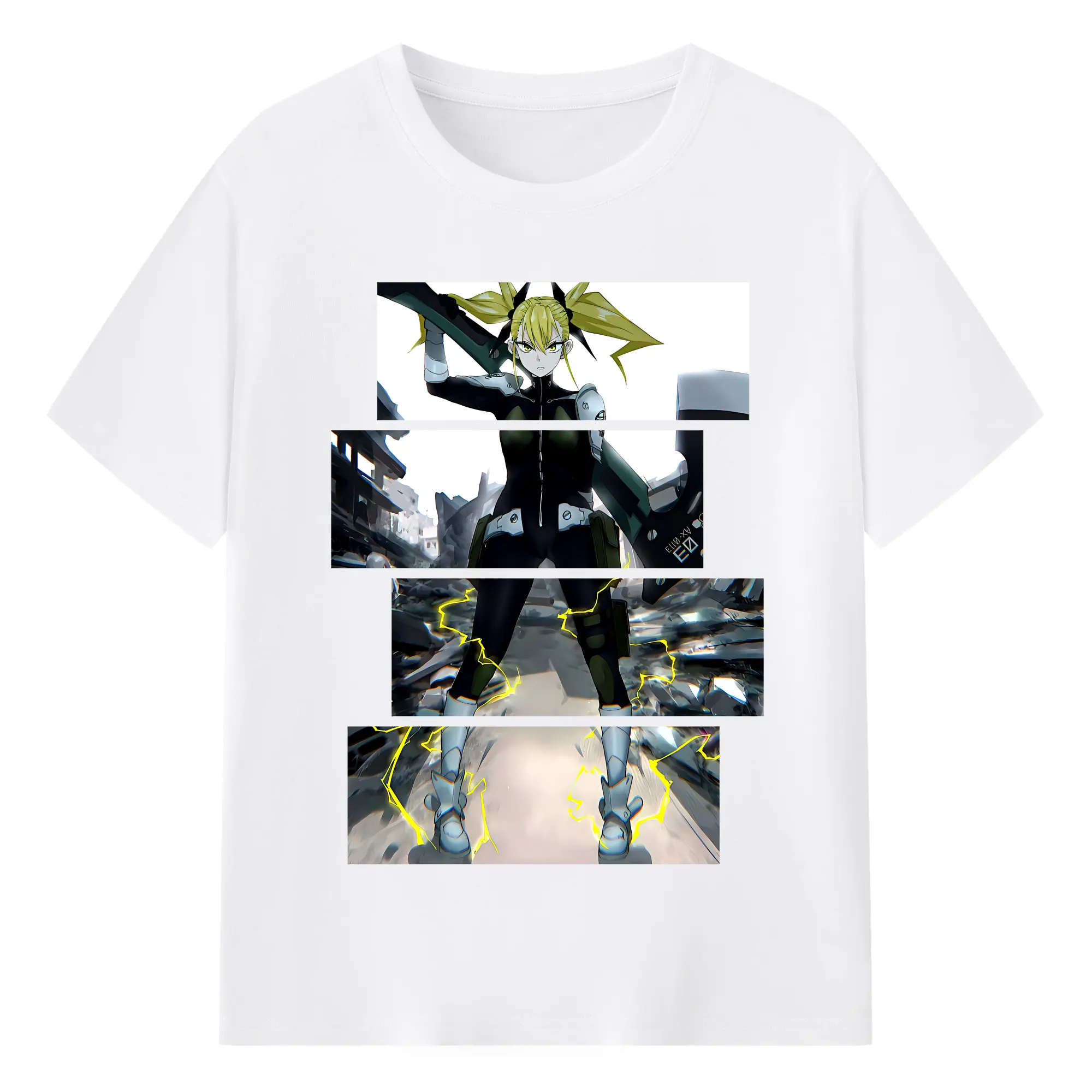 怪獣8号 グッズ,四ノ宮キコル - 綿100％ 半袖Tシャツ ・ フロントプリント ・ 快適 通気性 ・ 日常使い 散歩 スポーツ用