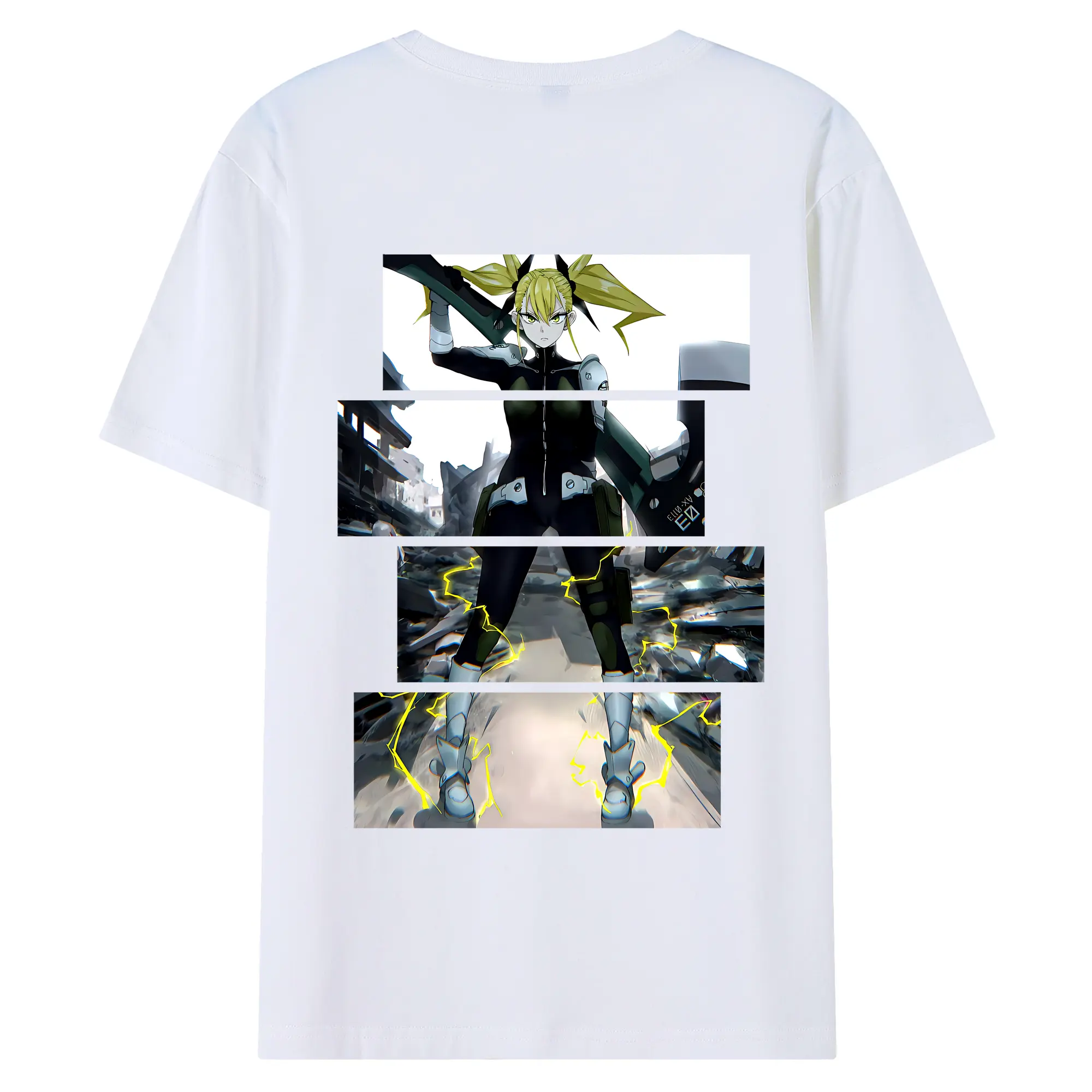 怪獣8号 グッズ,四ノ宮キコル - 綿100％ 半袖Tシャツ ・ バックプリント ・ 快適 通気性 ・ 日常使い 散歩 スポーツ用