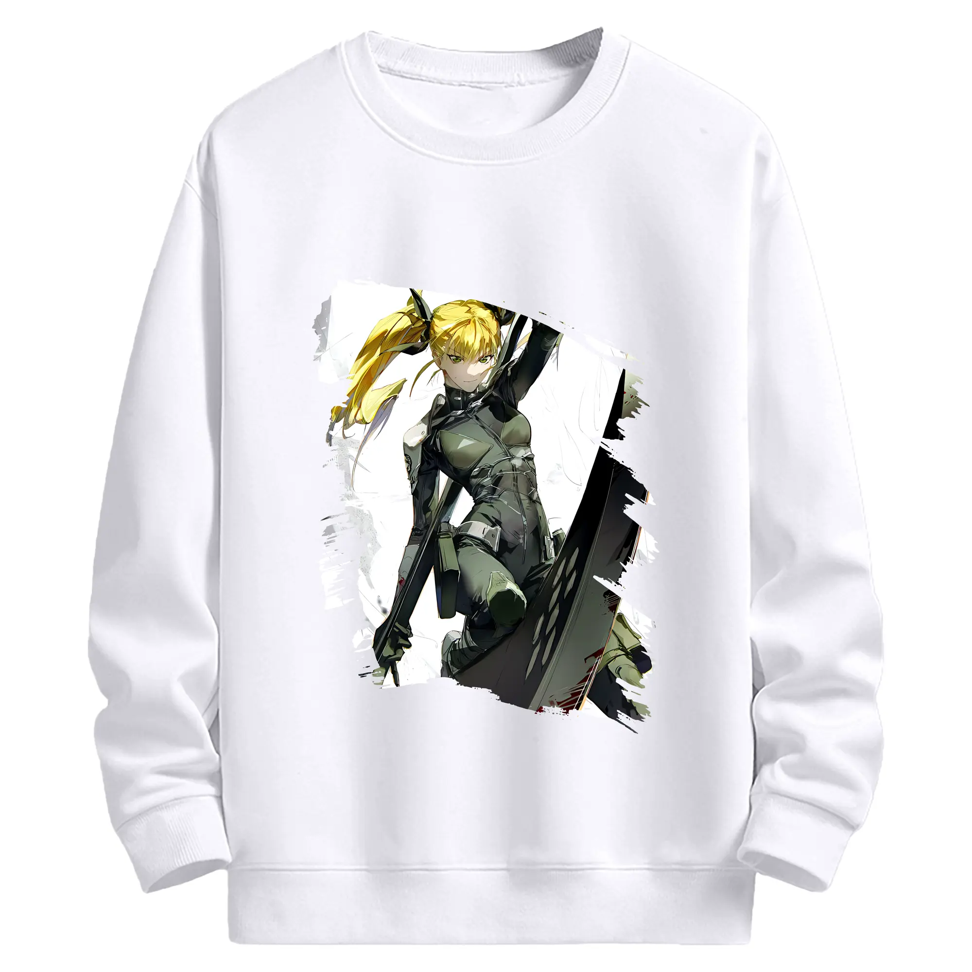 怪獣8号 グッズ,四ノ宮キコル - 高品質 クルーネック スウェット ・ コットン59％ ポリエステル41％ ・ ユニセックス 長袖 トレーナー ・ カジュアル デイリー スポーツ 散歩用