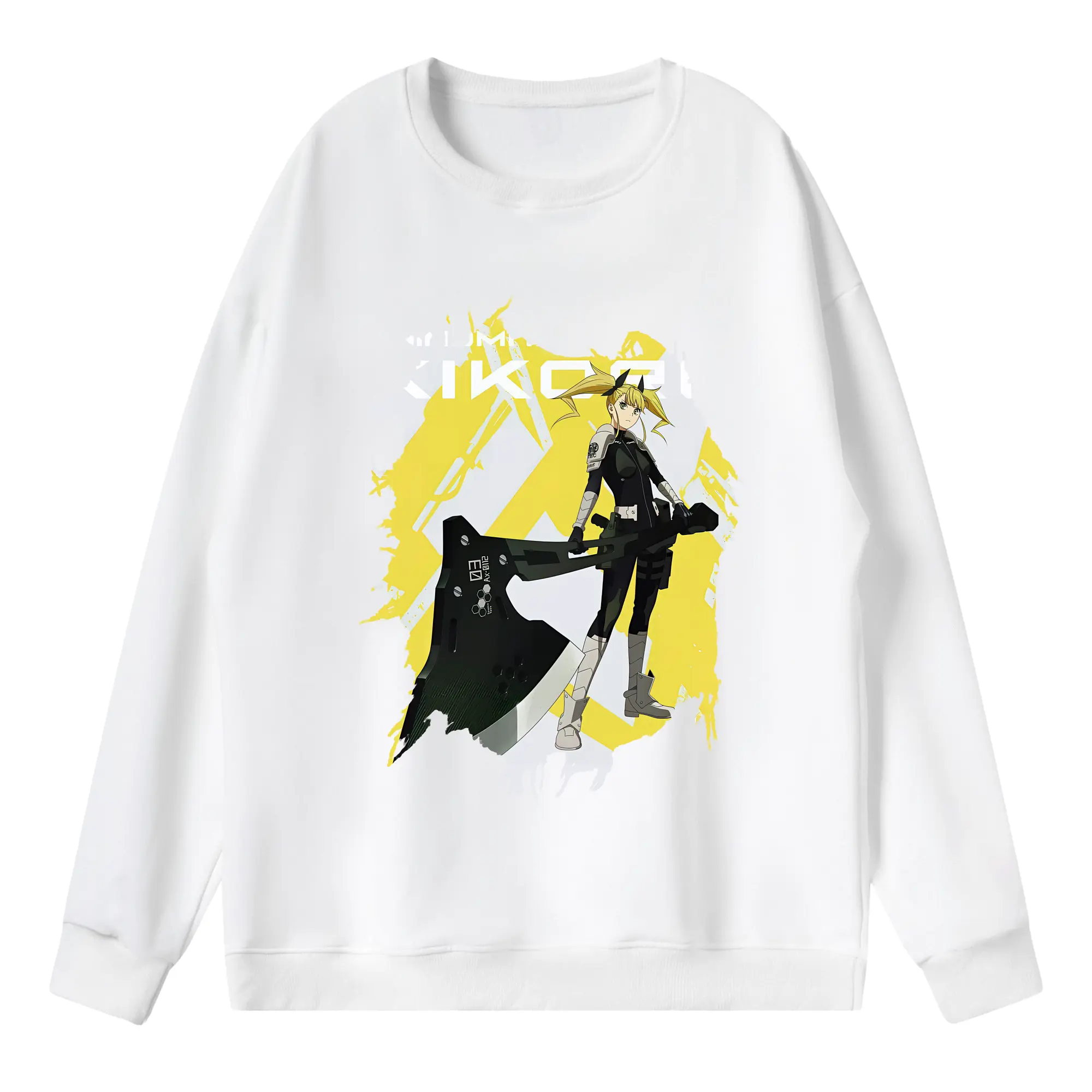 怪獣8号 グッズ,四ノ宮キコル - 薄手 クルーネック スウェット 裏毛260g · ポリエステル 春秋向け カジュアル 男女兼用 · トレーナー デイリー スポーツ 散歩に最適