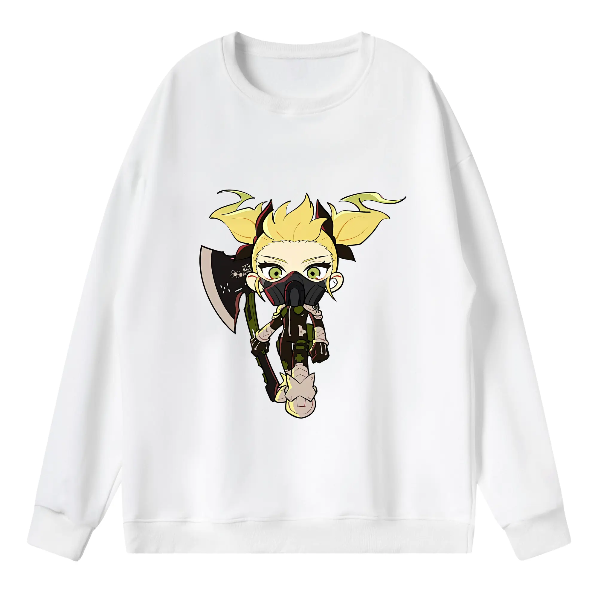 怪獣8号 グッズ,四ノ宮キコル - 薄手 クルーネック スウェット 裏毛260g · ポリエステル 春秋向け カジュアル 男女兼用 · トレーナー デイリー スポーツ 散歩に最適