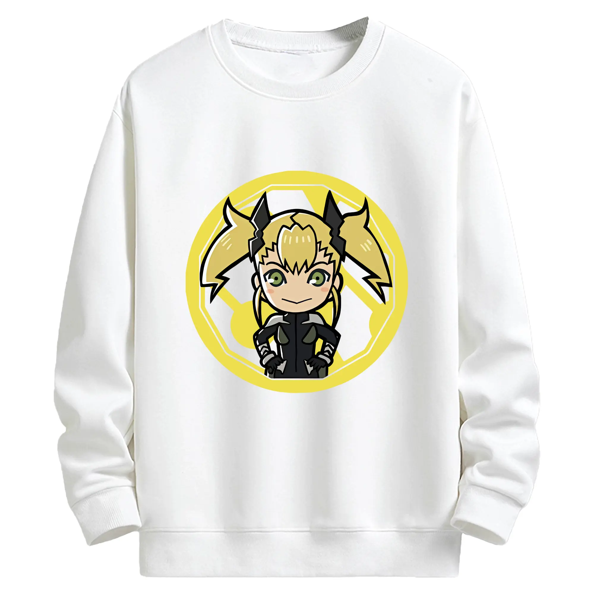 怪獣8号 グッズ,四ノ宮キコル - キッズ クルーネックスウェットシャツ ・ フロントプリント ・ 綿80％ ポリエステル20％ ・ 快適 通学 スポーツ 日常使い お散歩用