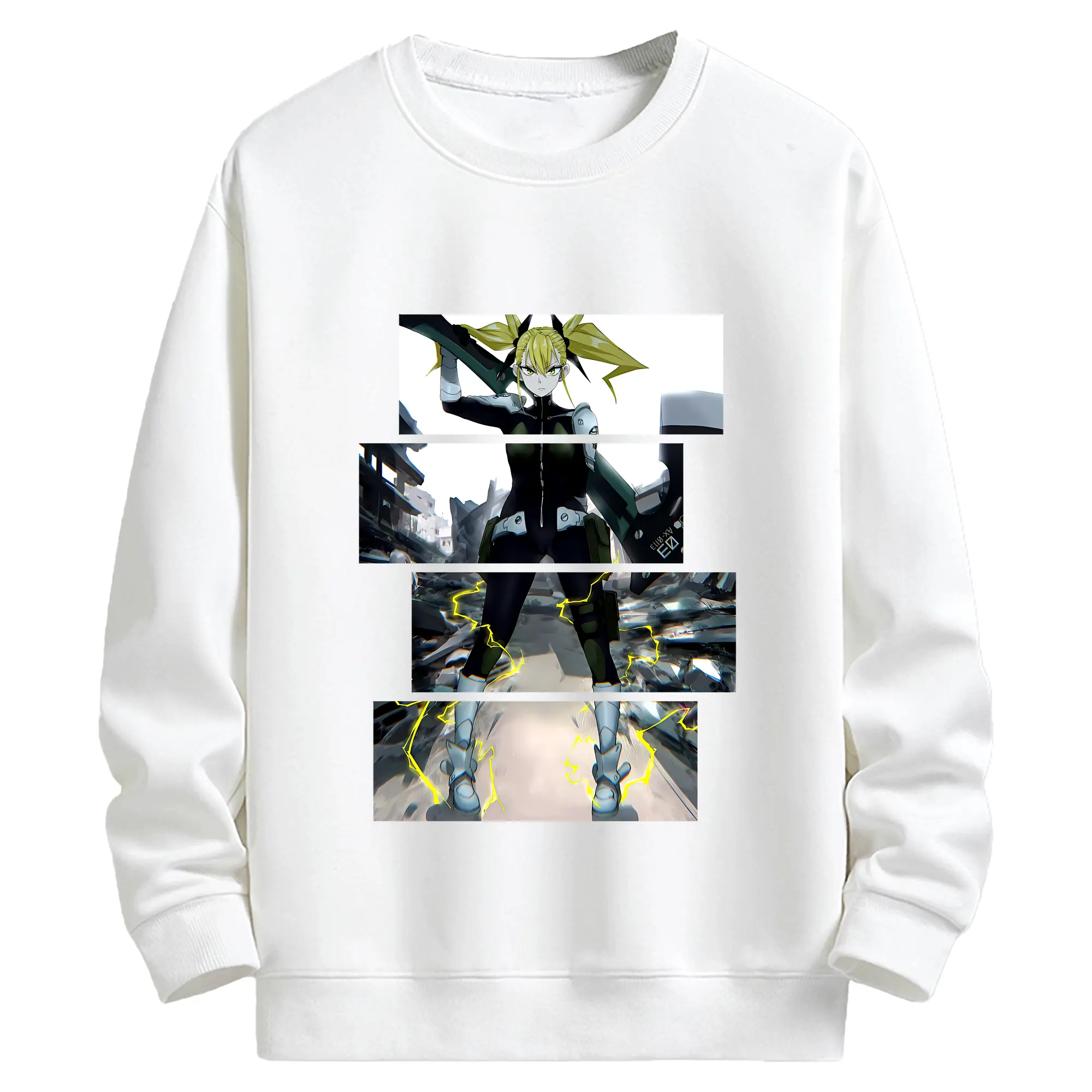 怪獣8号 グッズ,四ノ宮キコル - キッズ クルーネックスウェットシャツ ・ フロントプリント ・ 綿80％ ポリエステル20％ ・ 快適 通学 スポーツ 日常使い お散歩用