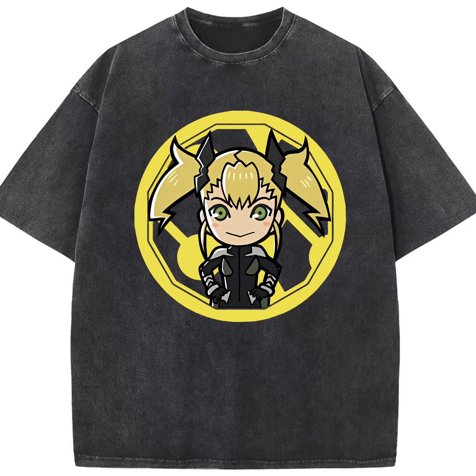 怪獣8号 グッズ,四ノ宮キコル - 綿100％ ヴィンテージ風 半袖Tシャツ ・ フロントプリント ・ 柔らか肌触り ・ 通気性 快適 ・ スポーツ カジュアル 外出用