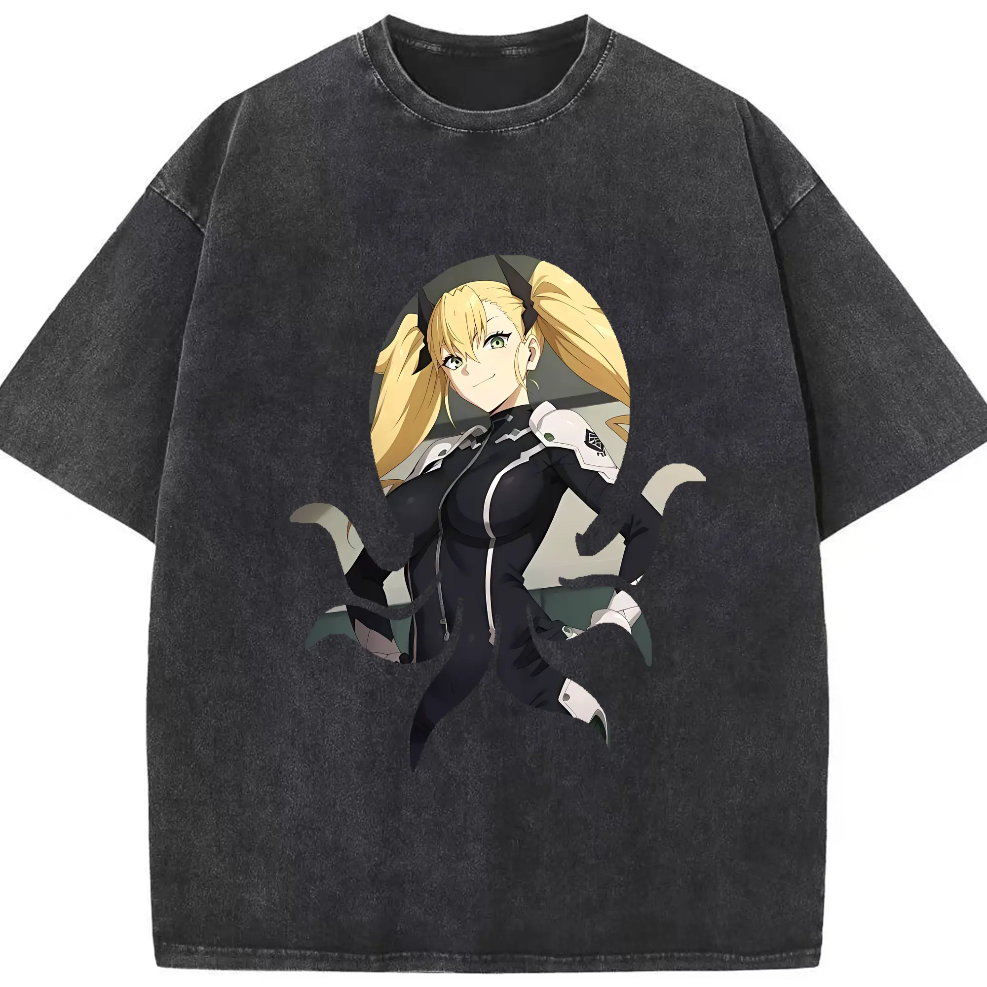 怪獣8号 グッズ,四ノ宮キコル - 綿100％ ヴィンテージ風 半袖Tシャツ ・ フロントプリント ・ 柔らか肌触り ・ 通気性 快適 ・ スポーツ カジュアル 外出用