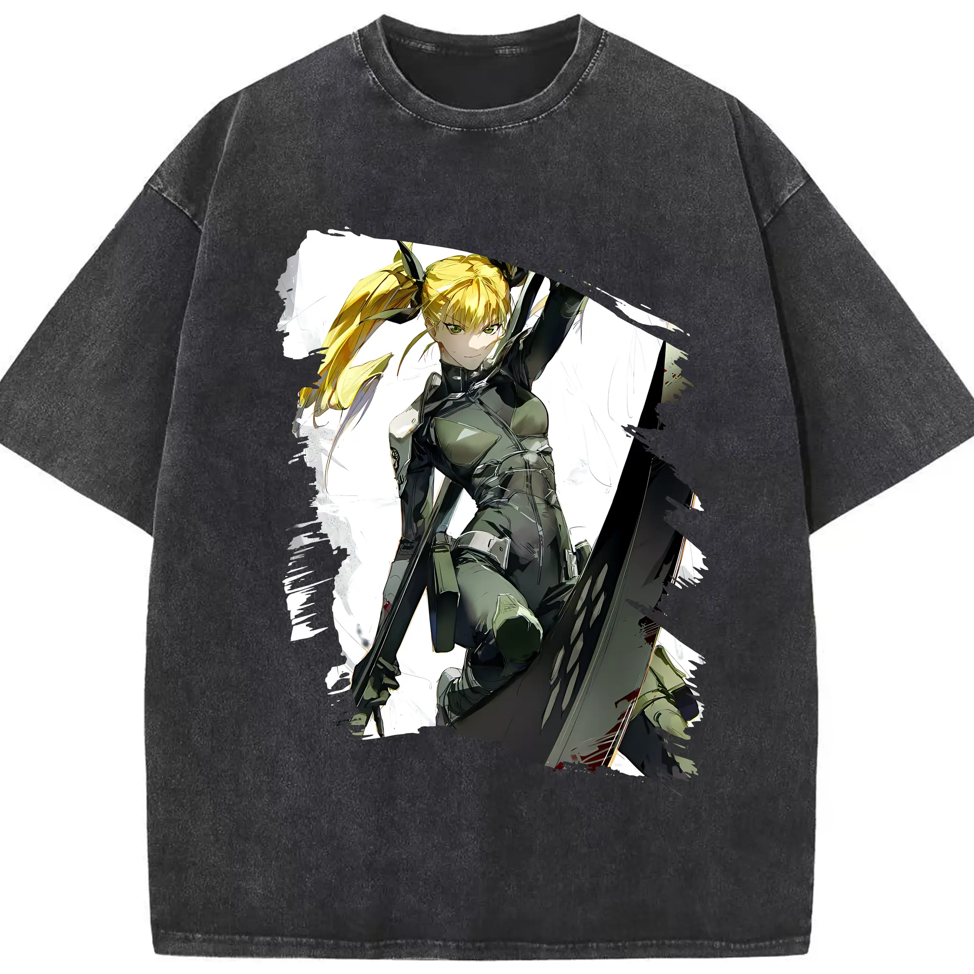 怪獣8号 グッズ,四ノ宮キコル - 綿100％ ヴィンテージ風 半袖Tシャツ ・ フロントプリント ・ 柔らか肌触り ・ 通気性 快適 ・ スポーツ カジュアル 外出用