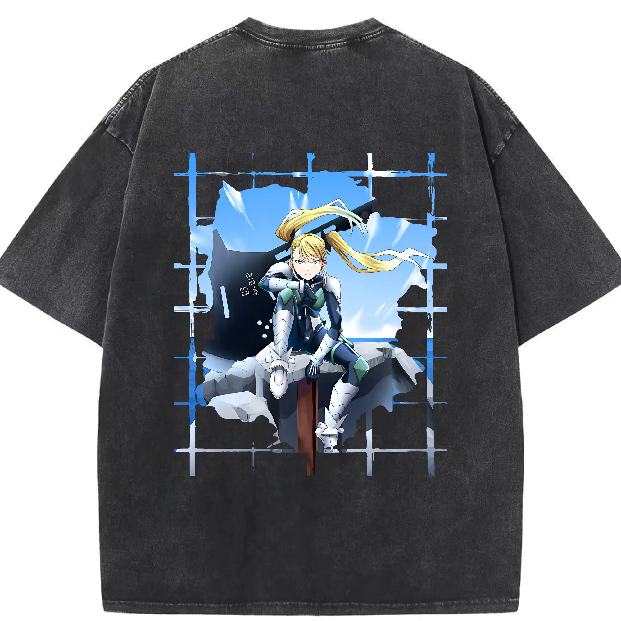 怪獣8号 グッズ,四ノ宮キコル - 綿100％ ヴィンテージ風 半袖Tシャツ ・ 背面プリント ・ 柔らか肌触り ・ 通気性 快適 ・ スポーツ カジュアル 外出用